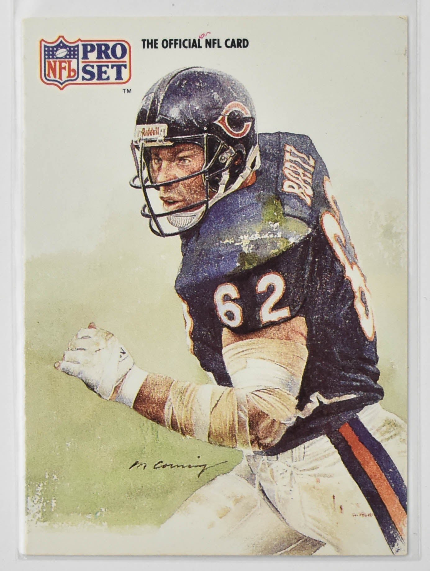 Mark Bortz 384 1991 Pro Set Chicago Bears