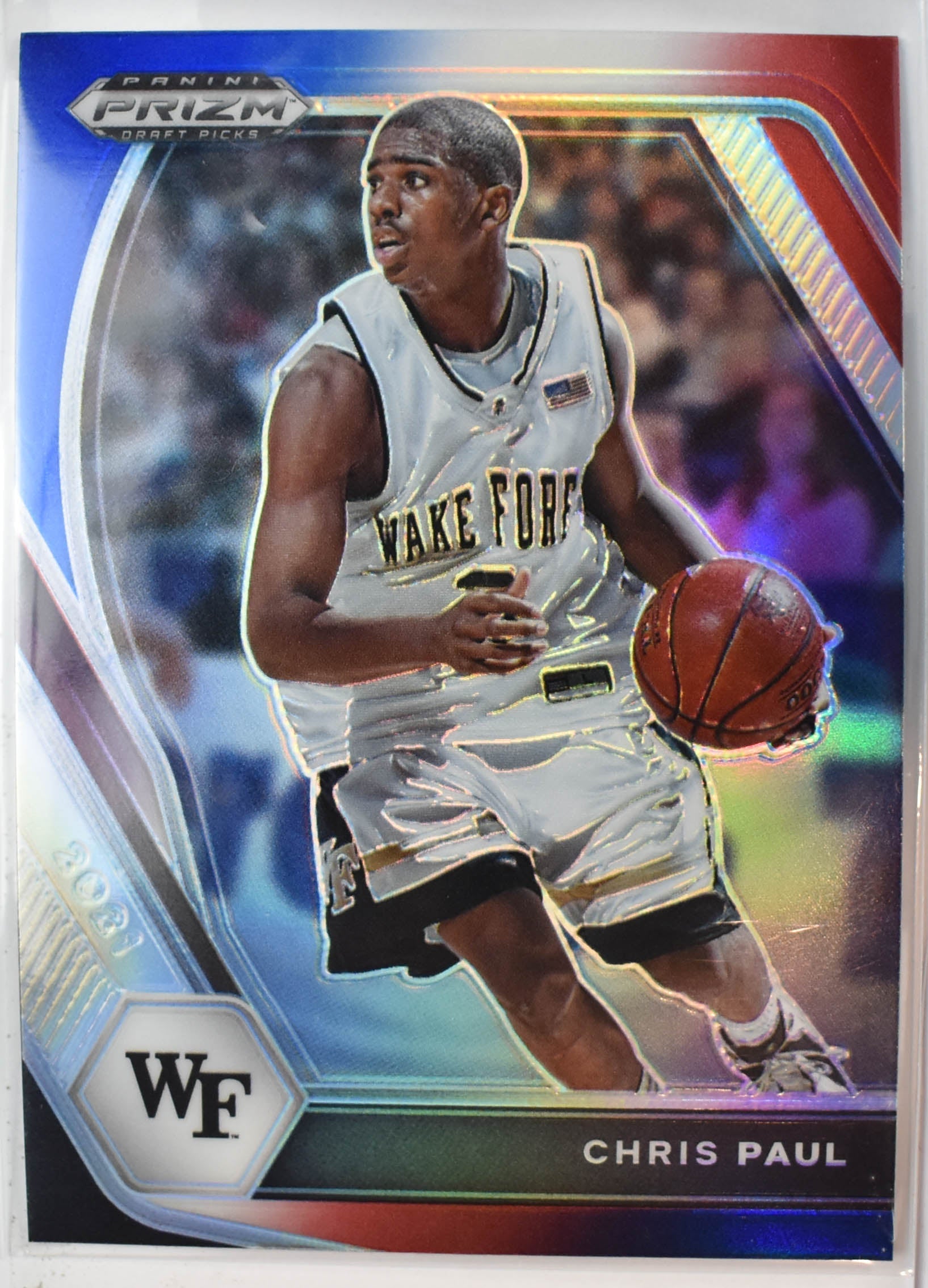 Panini Prizm Draft Picks 2021 Draft Picks Chris Paul 68 Red White Blue