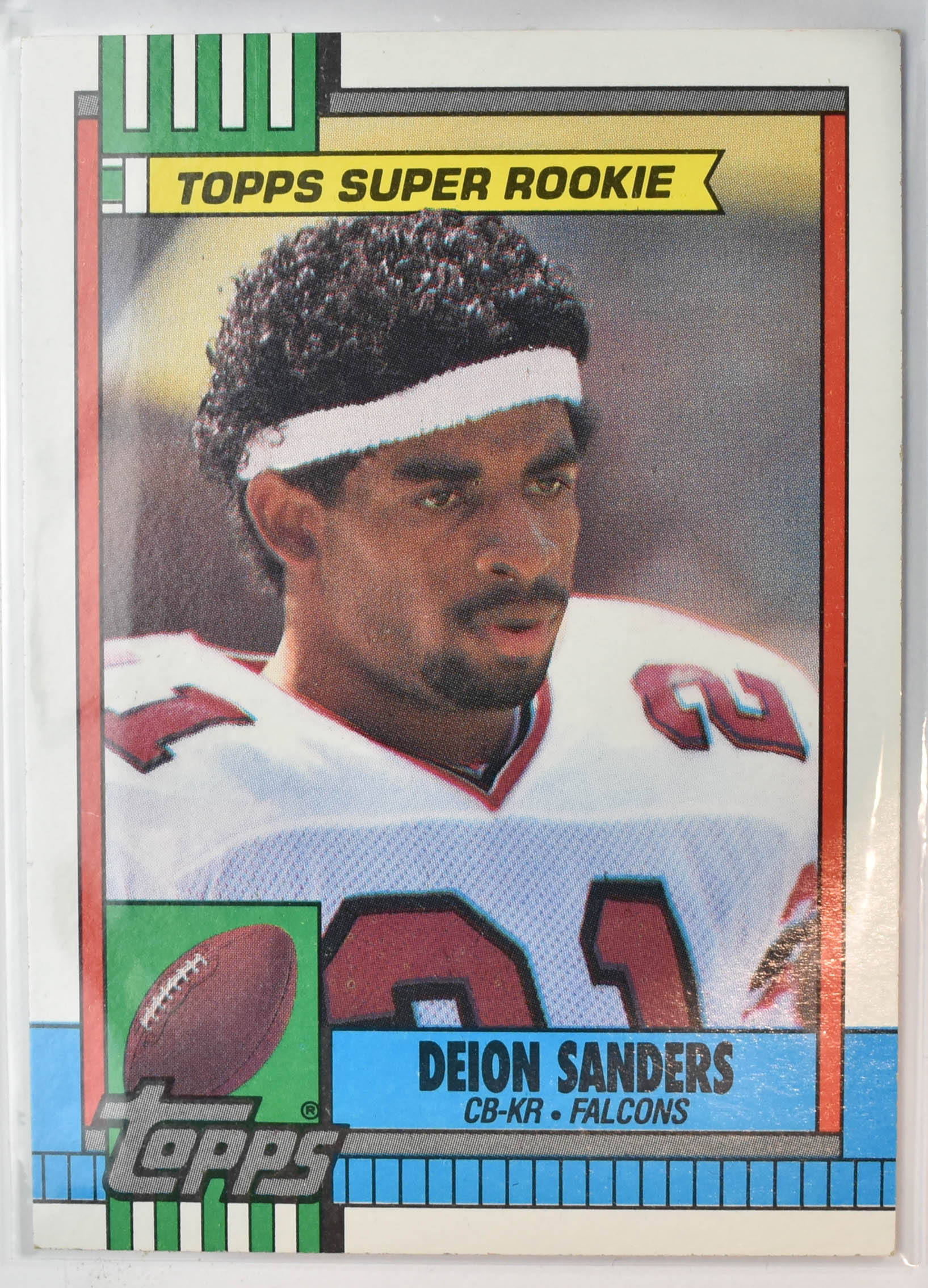 Deion Sanders 469 Topps 1990 Atlanta Falcons Rookie