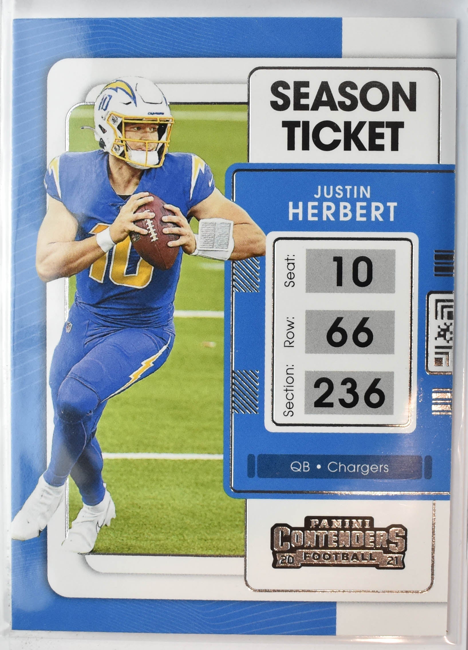 Justin Herbert 51 Panini Contenders 2021