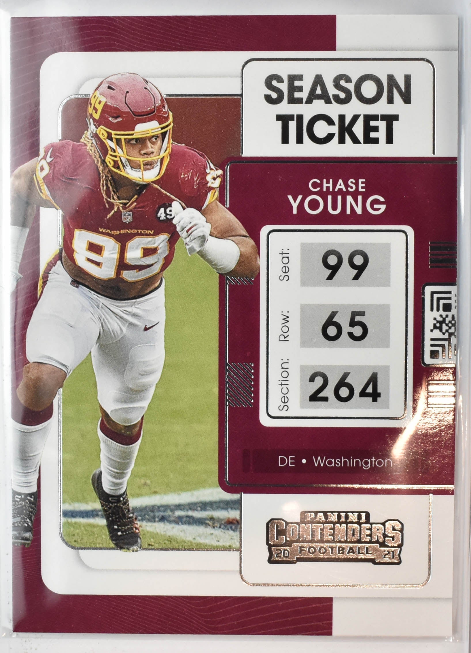 Chase Young 100 Panini Contenders 2021