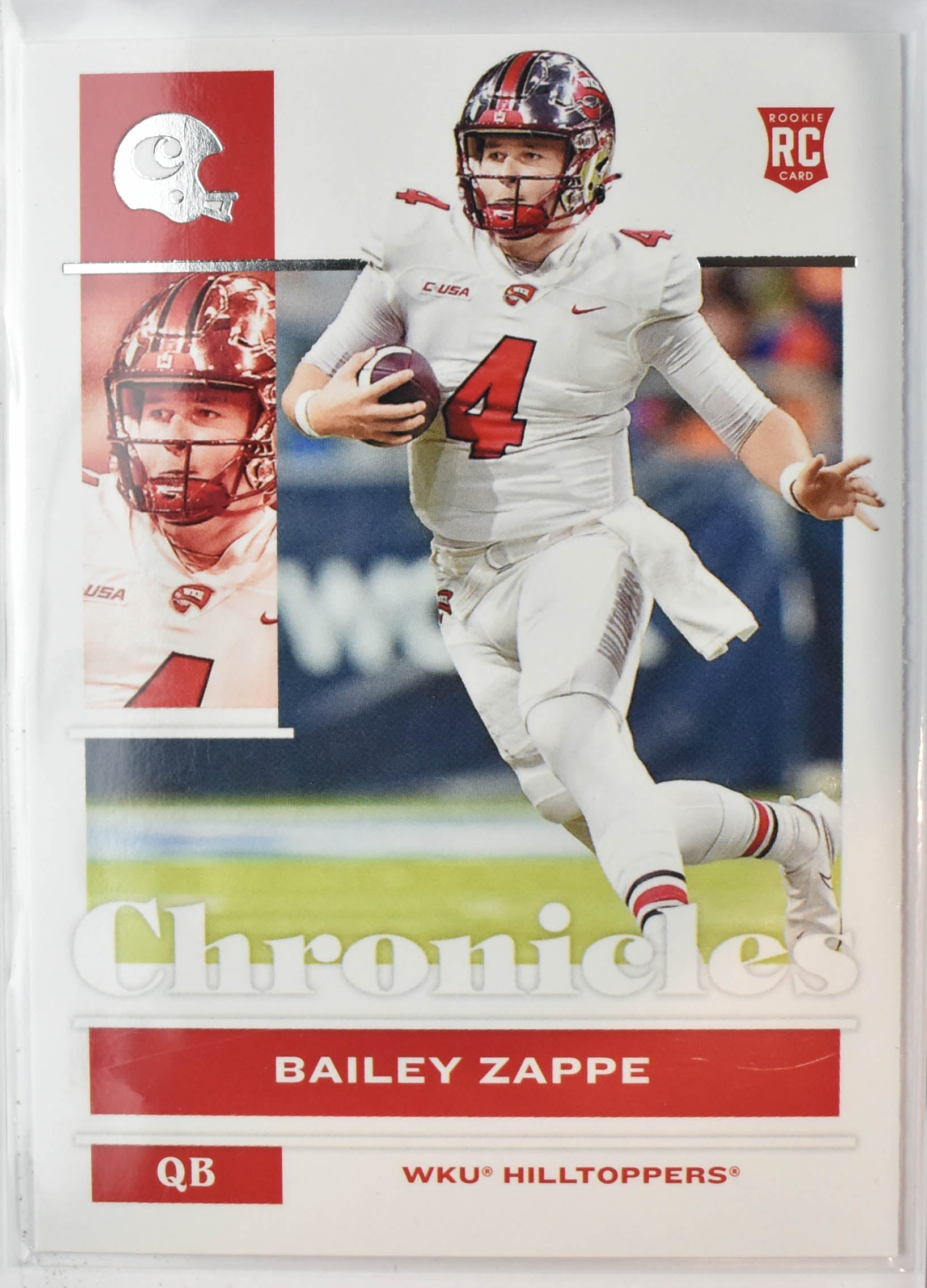 Bailey Zappe 24 Panini 2022 Chronicles Draft Picks Rookie