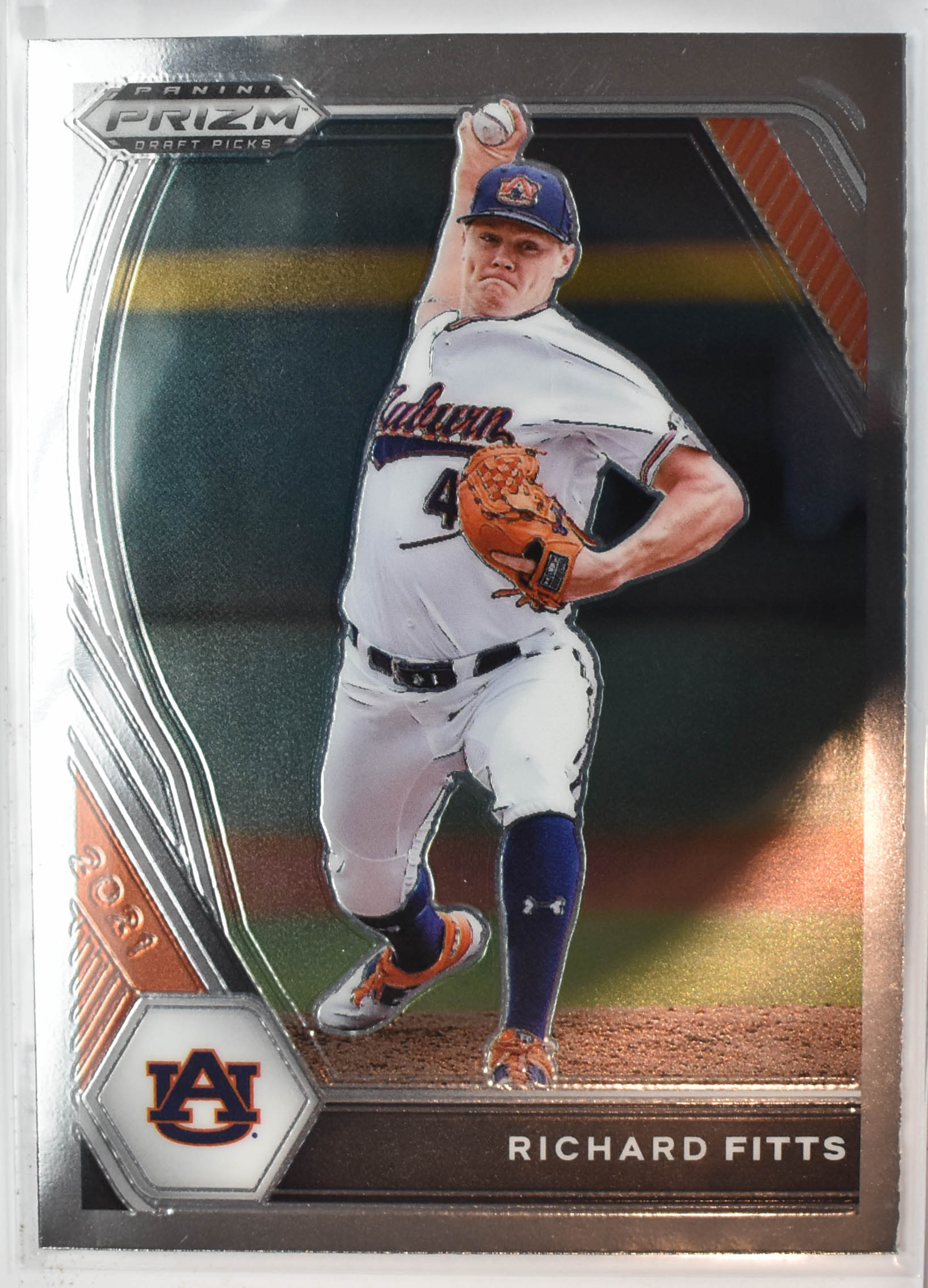 Richard Fitts PDP183 Panini Prizm Draft Picks Baseball 2021