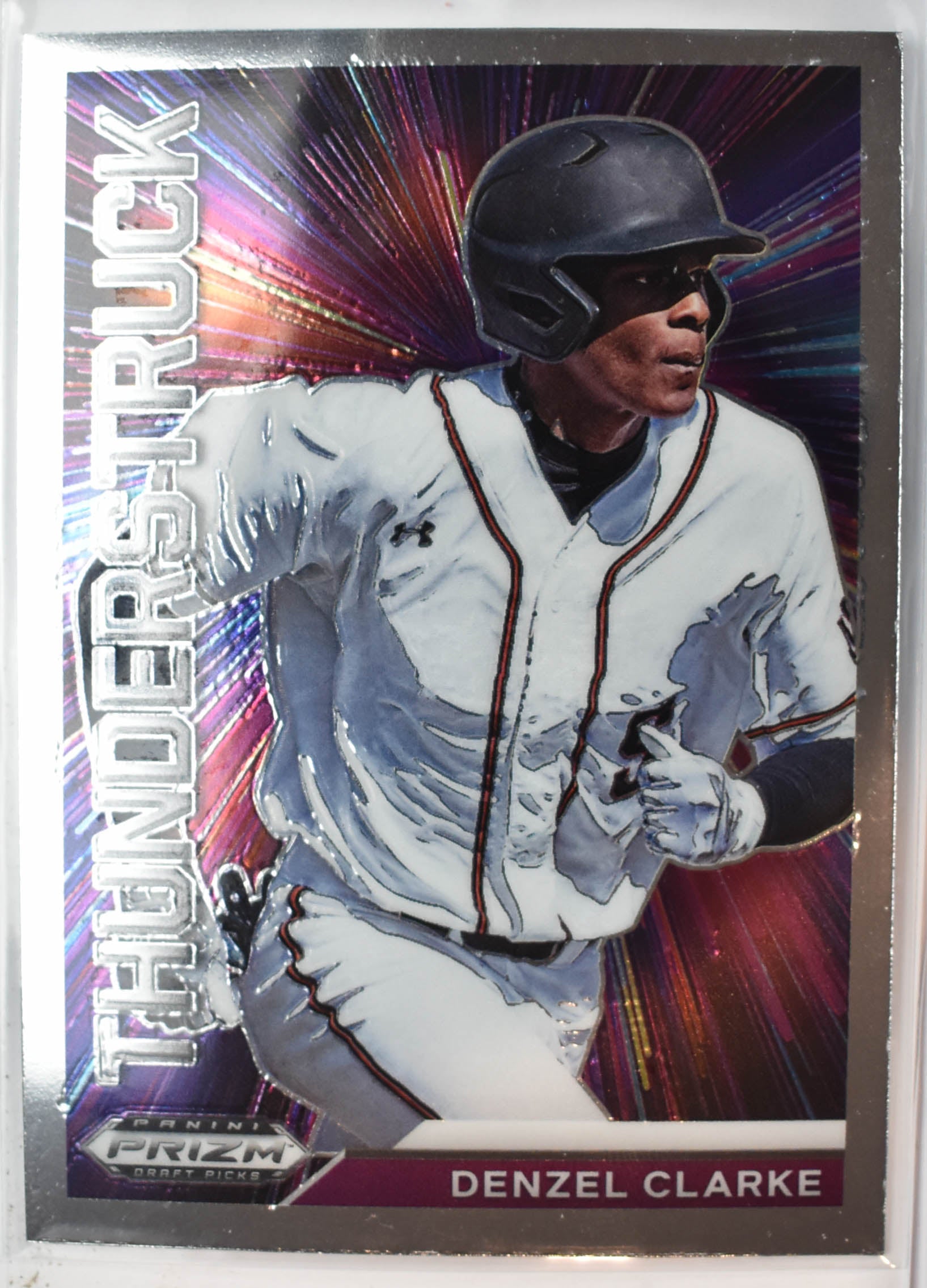 Denzel Clarke T-DC Thunderstruck Panini Prizm Draft Picks Baseball 2021
