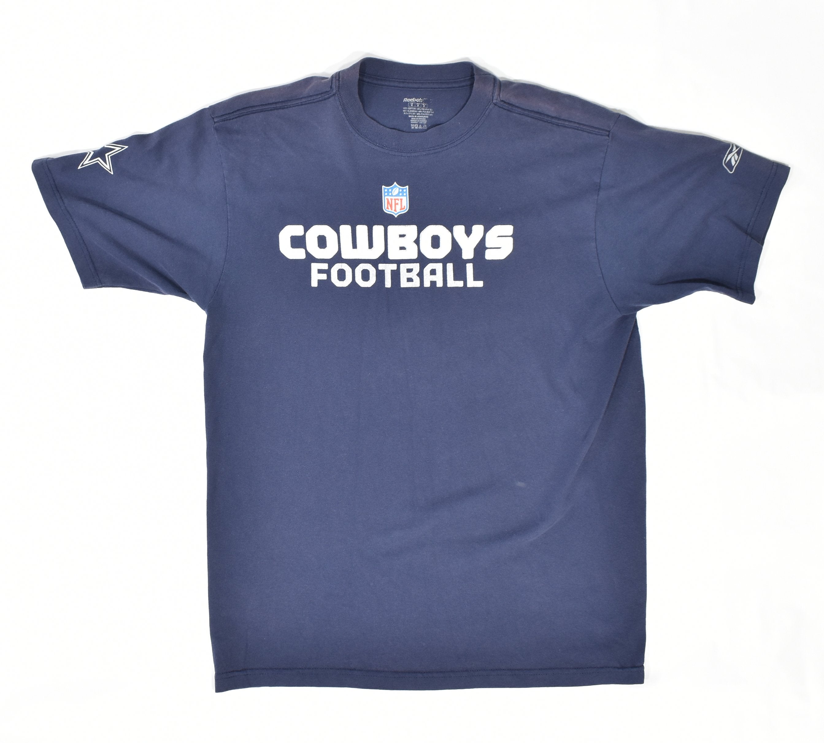 Dallas Cowboys Football T shirt NFL Reebok Mens Medium Sized Shirt Used