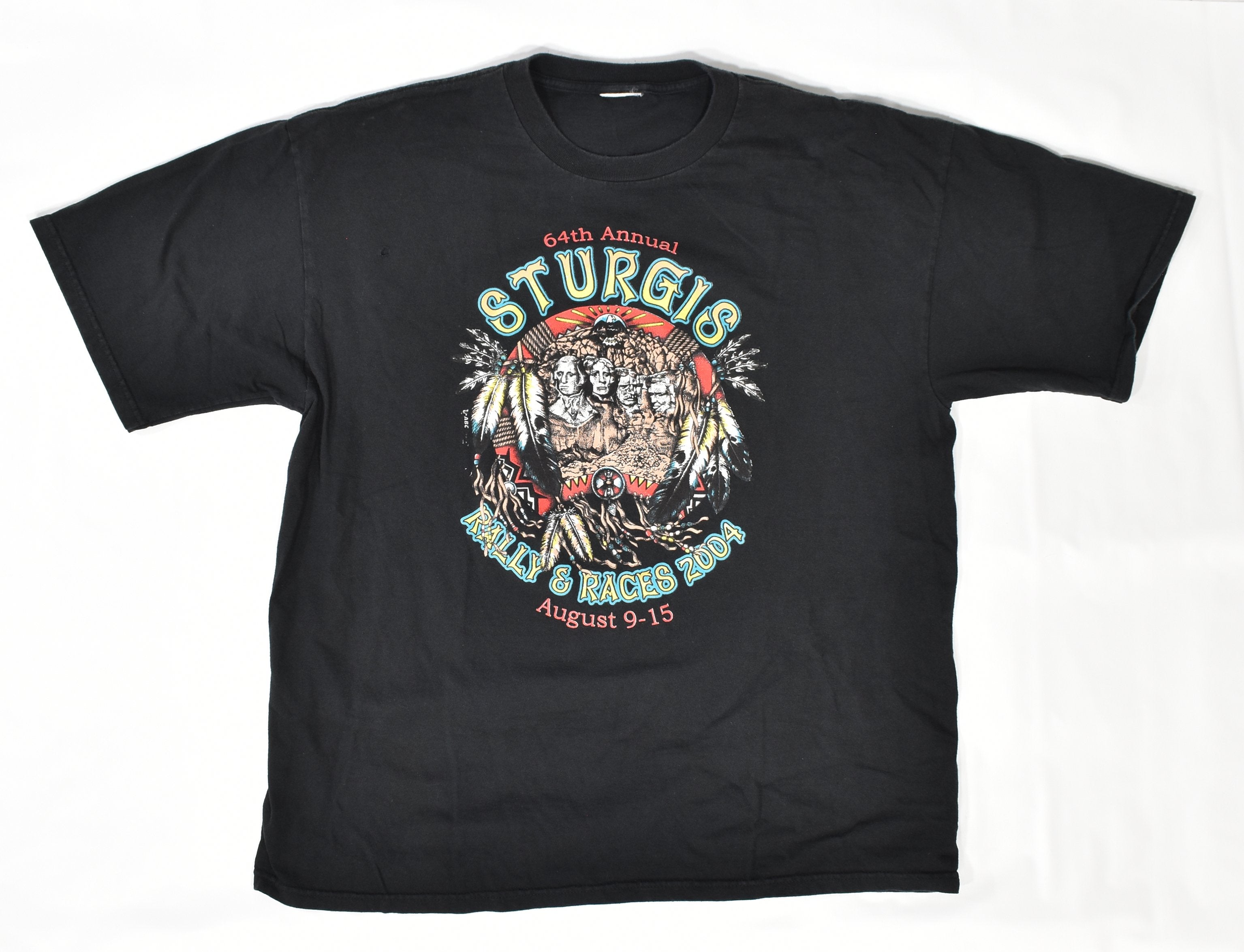 Sturgis Rally and races 2004 Mens T shirt 64th Black XXL Used