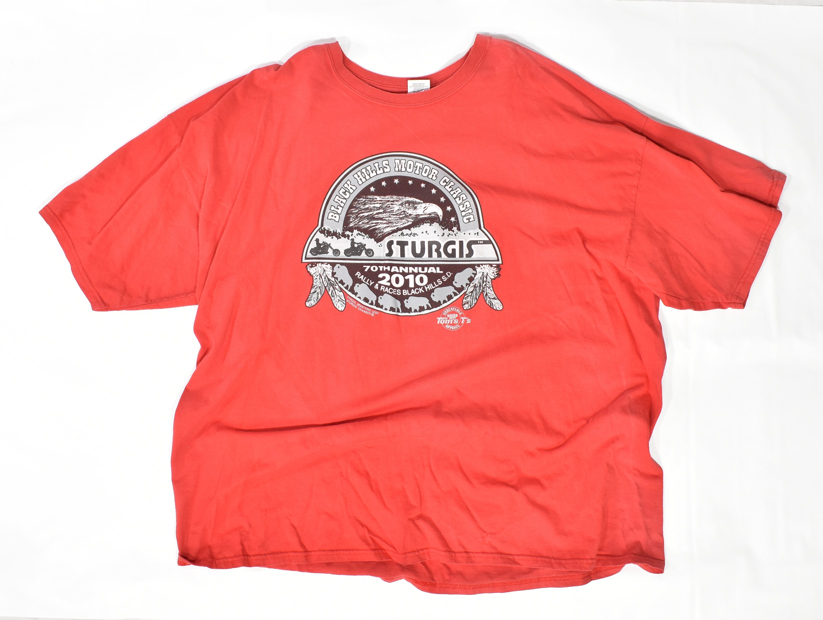 Sturgis 70th Annual Motorcycle t shirt 4 XL Black Hills Motor Classic Used