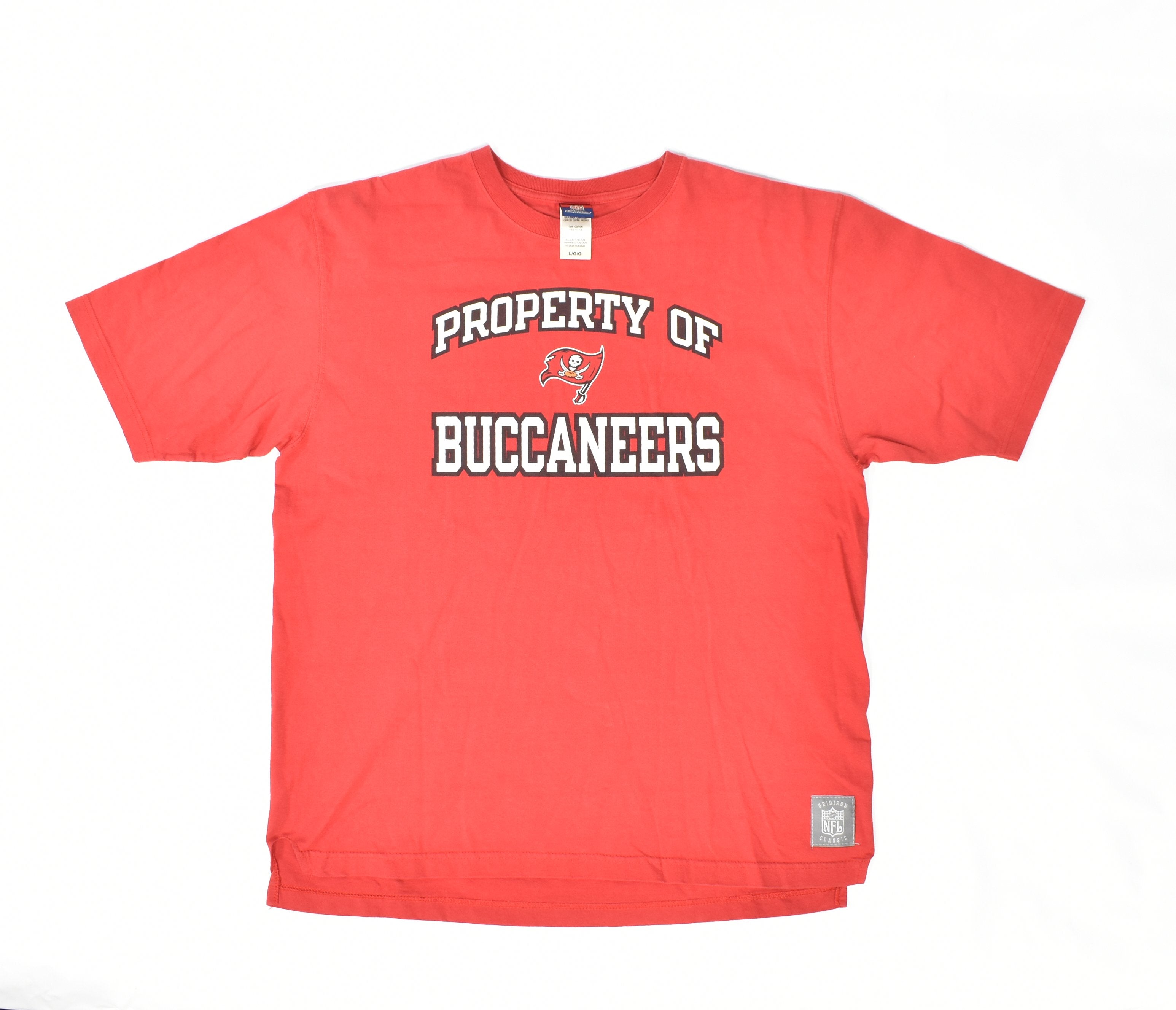 Tampa Bay Buccaneers NFL Football Mens T shirt Used Large Gridiron Classic Used