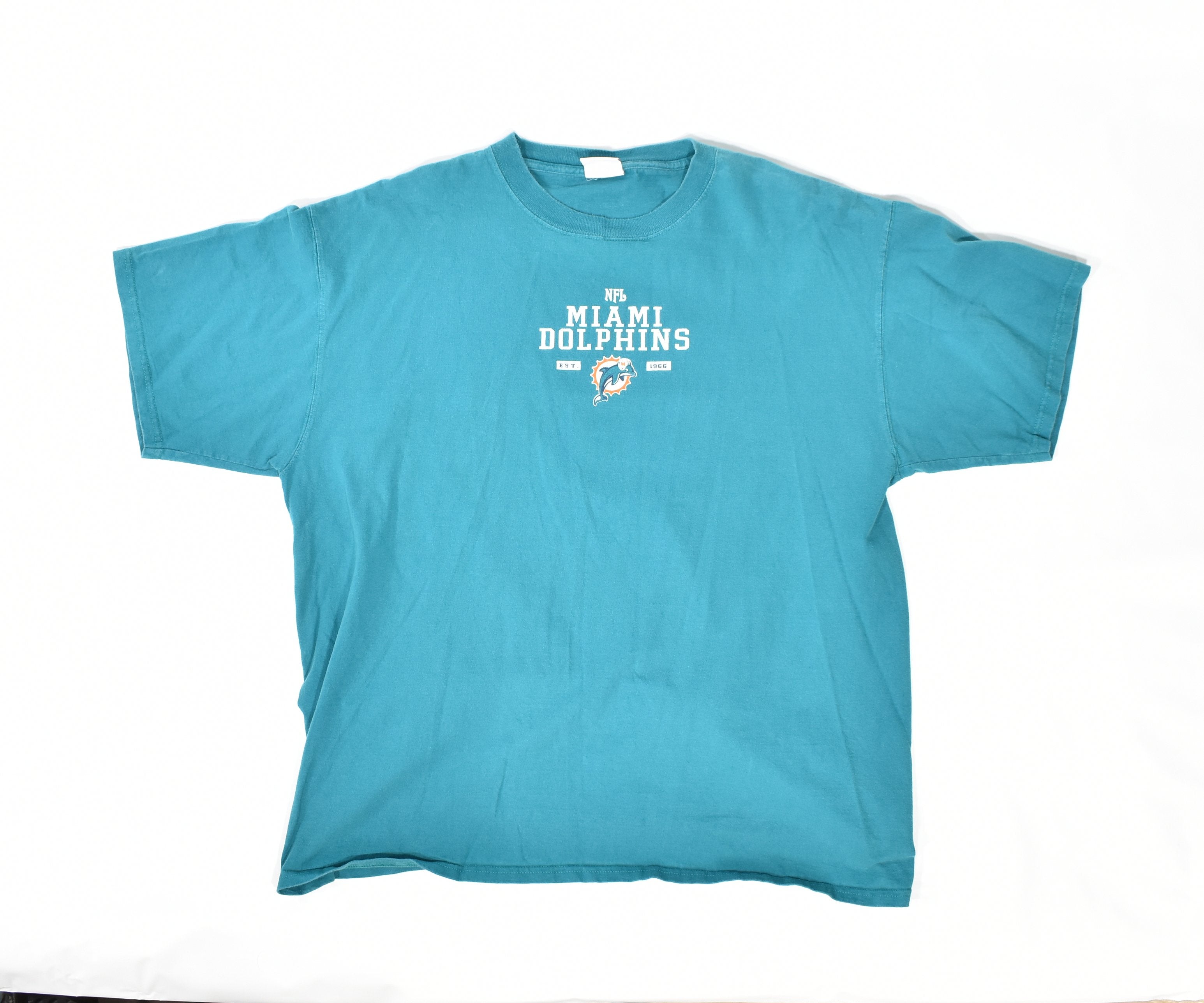 Miami Dolphins mens t shirt NFL Football XL used Authentic NFL Shirt