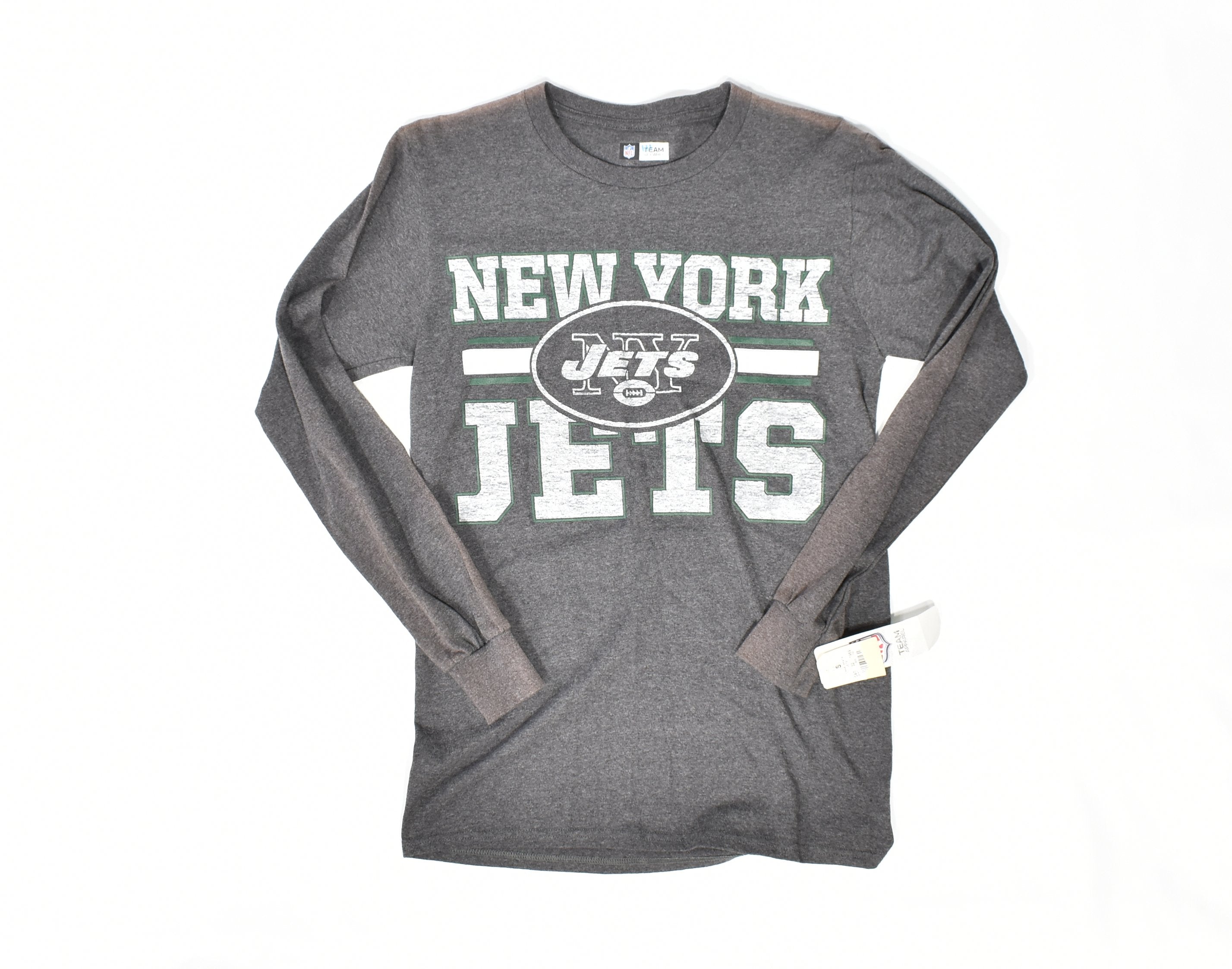 New York Jets Long Sleeve shirt Team Apparel Small NFL Football Authentic