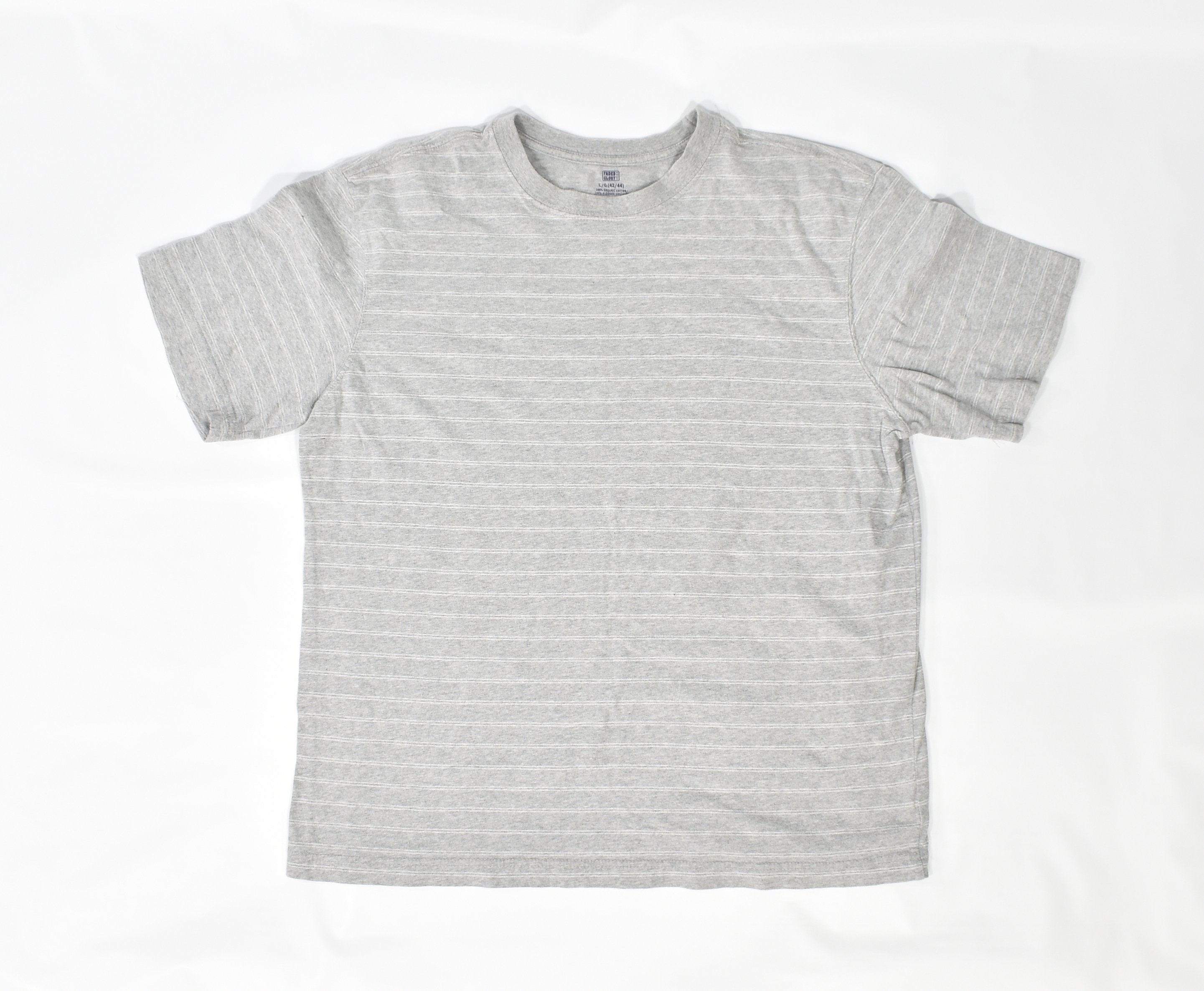Faded Glory Large Mens T shirt used Grey Shirt