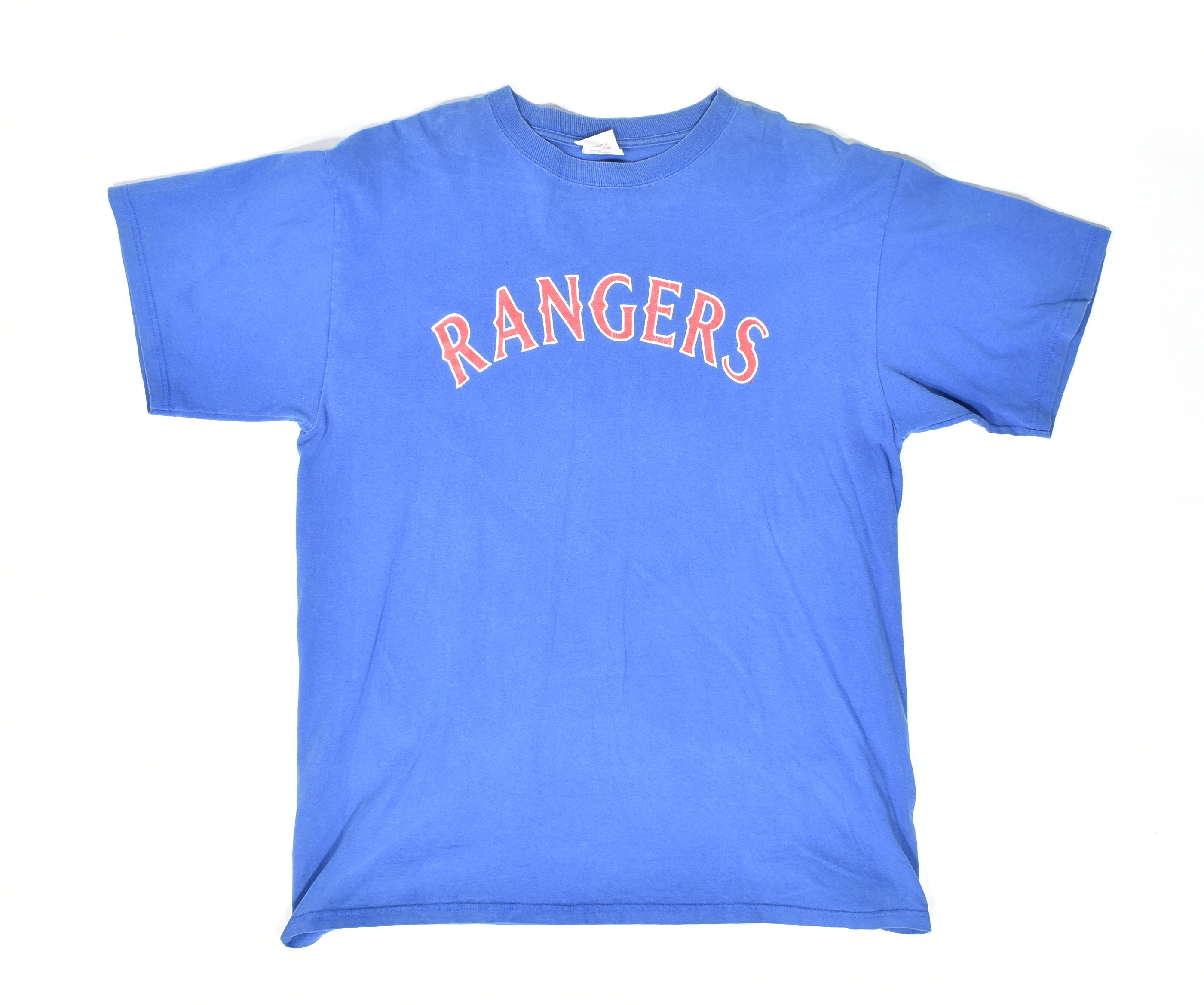 Texas Rangers MLB Baseball t shirt Blue mens XL USED