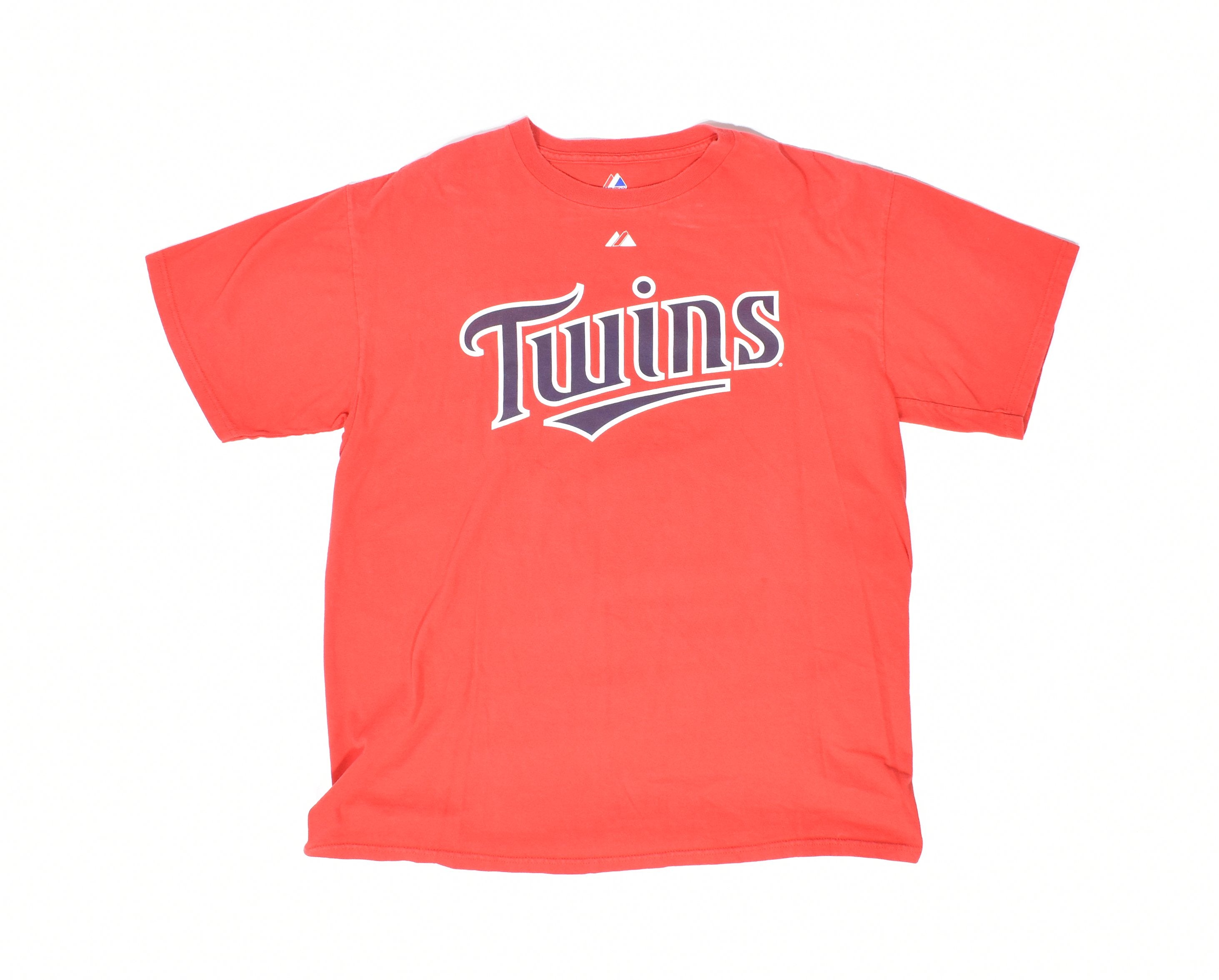 Minnesota Twins baseball t shirt Mens large used Red