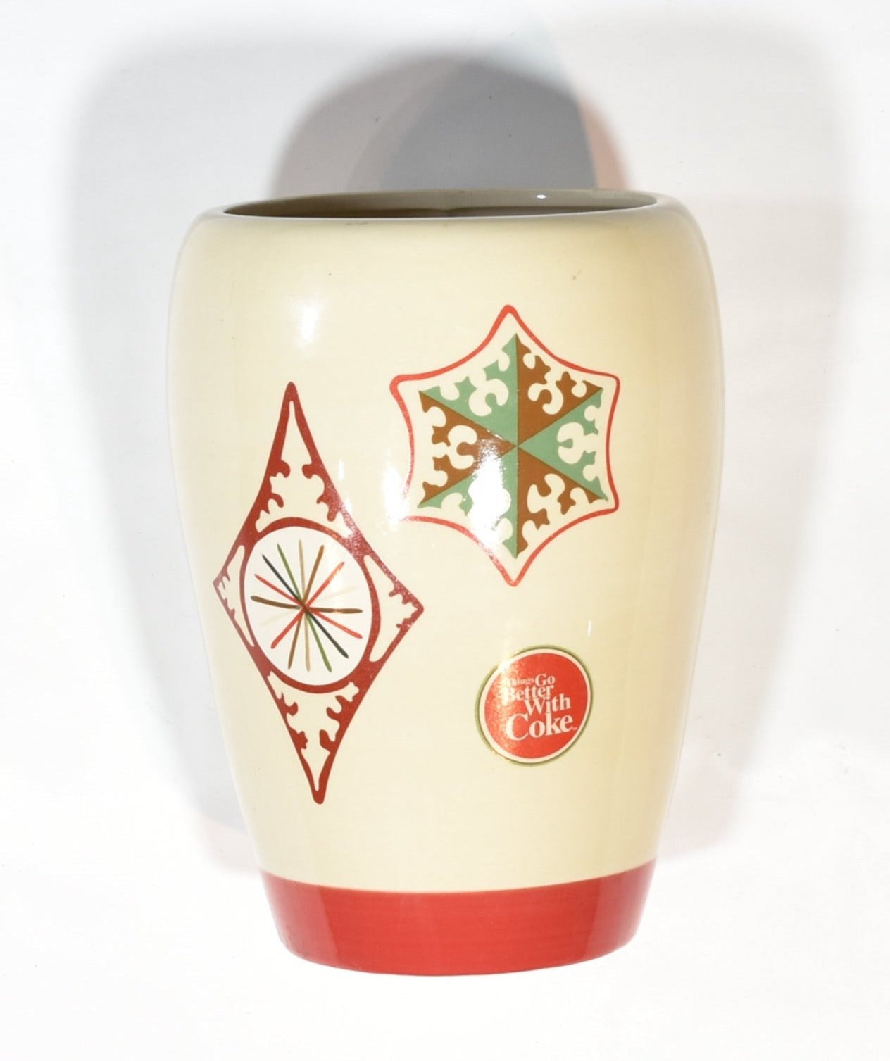 Things Go Better With Coke Vase Vintage Coke Collectible 8 x 6 Used