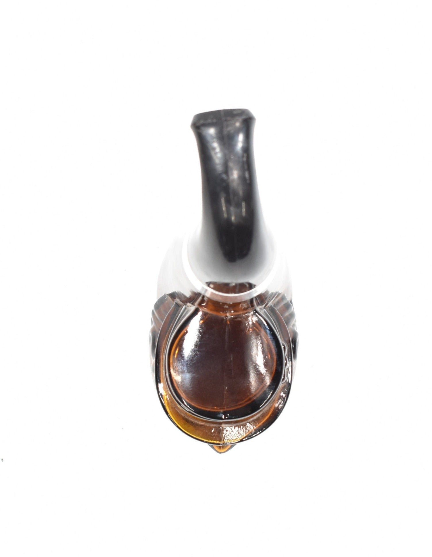 Avon Bottle Smoking Pipe Used Amber Glass Leprechaun Pipe Decanter