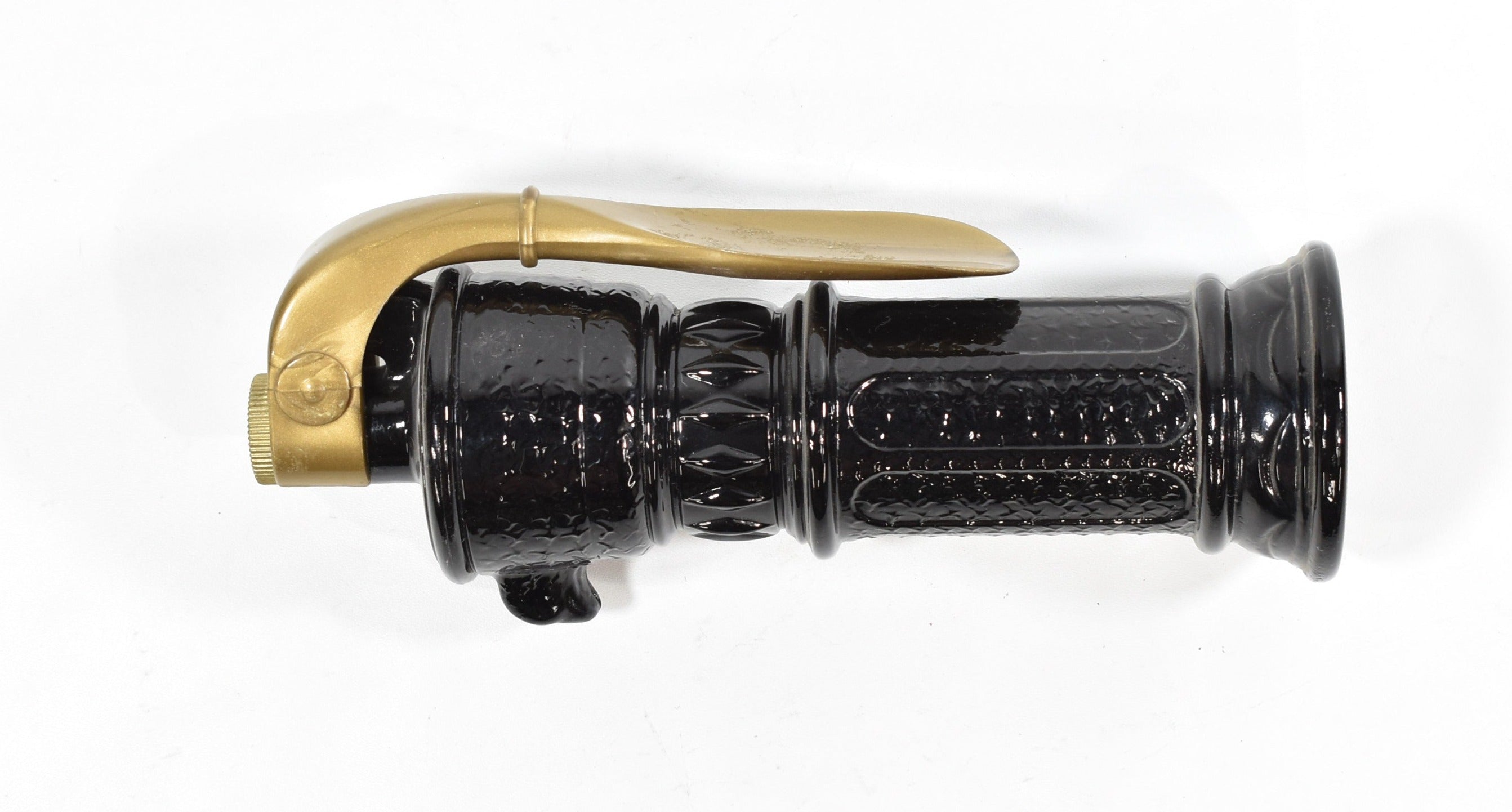 AVON Decanter TOWN PUMP Black Glass Bottle Vintage Pump (1968)