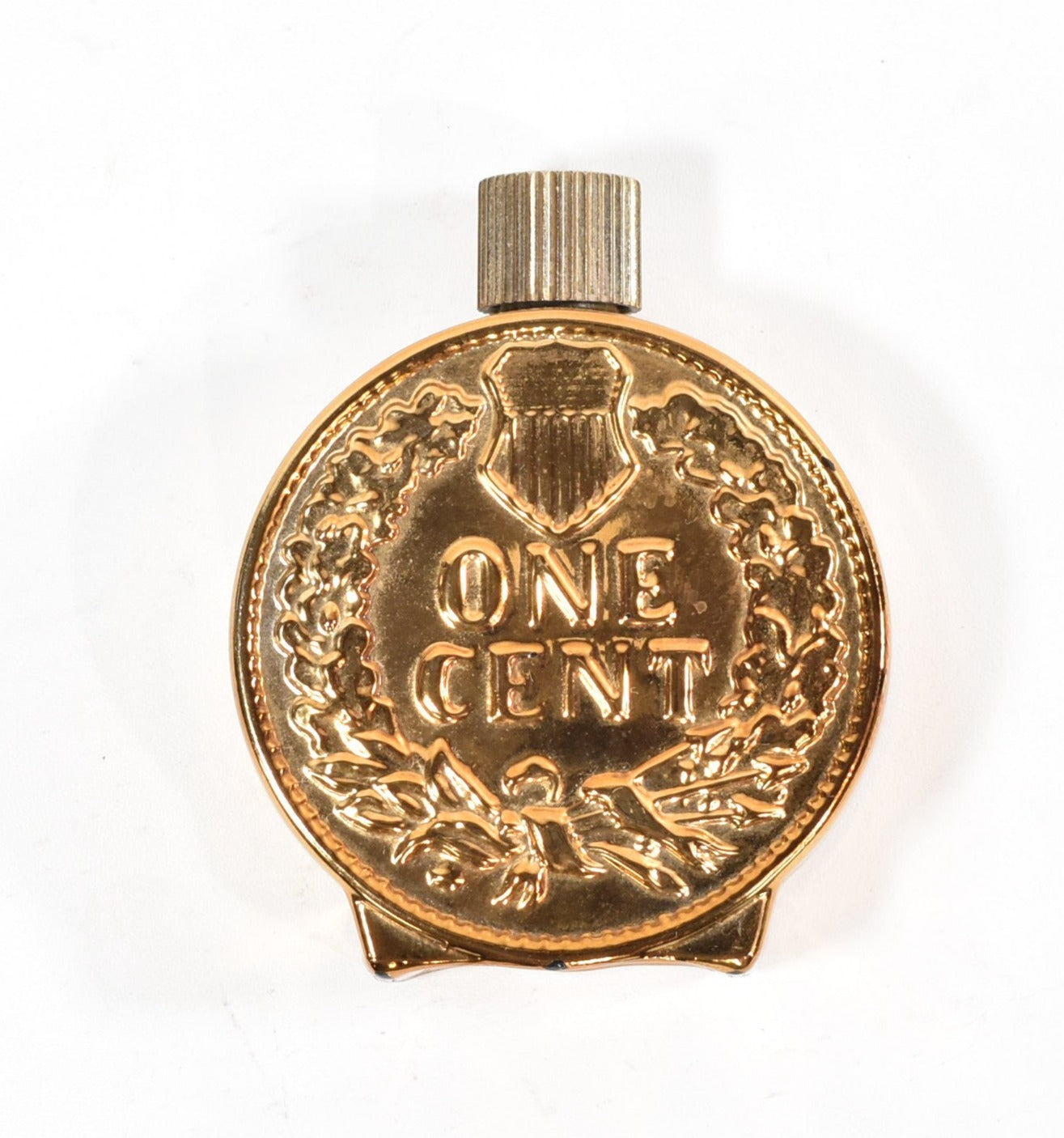 Avon Bottle Tribute After Shave 4FL. oz One Cent Penny Indian Head 1877 Used