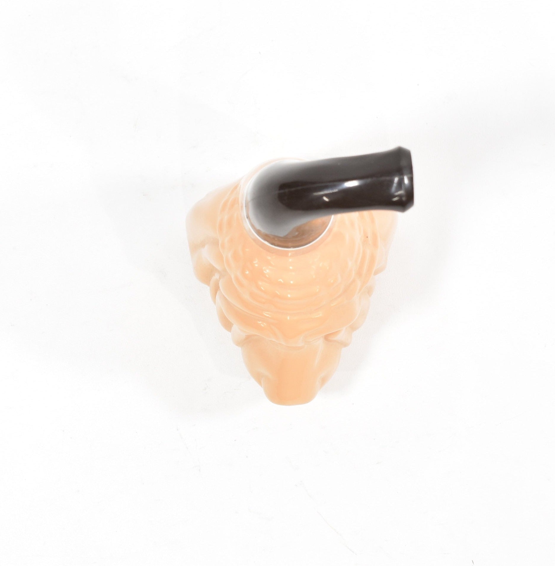 Avon Bottle Used Dog Pipe Glass Decanter Brown Bloodhound Dog