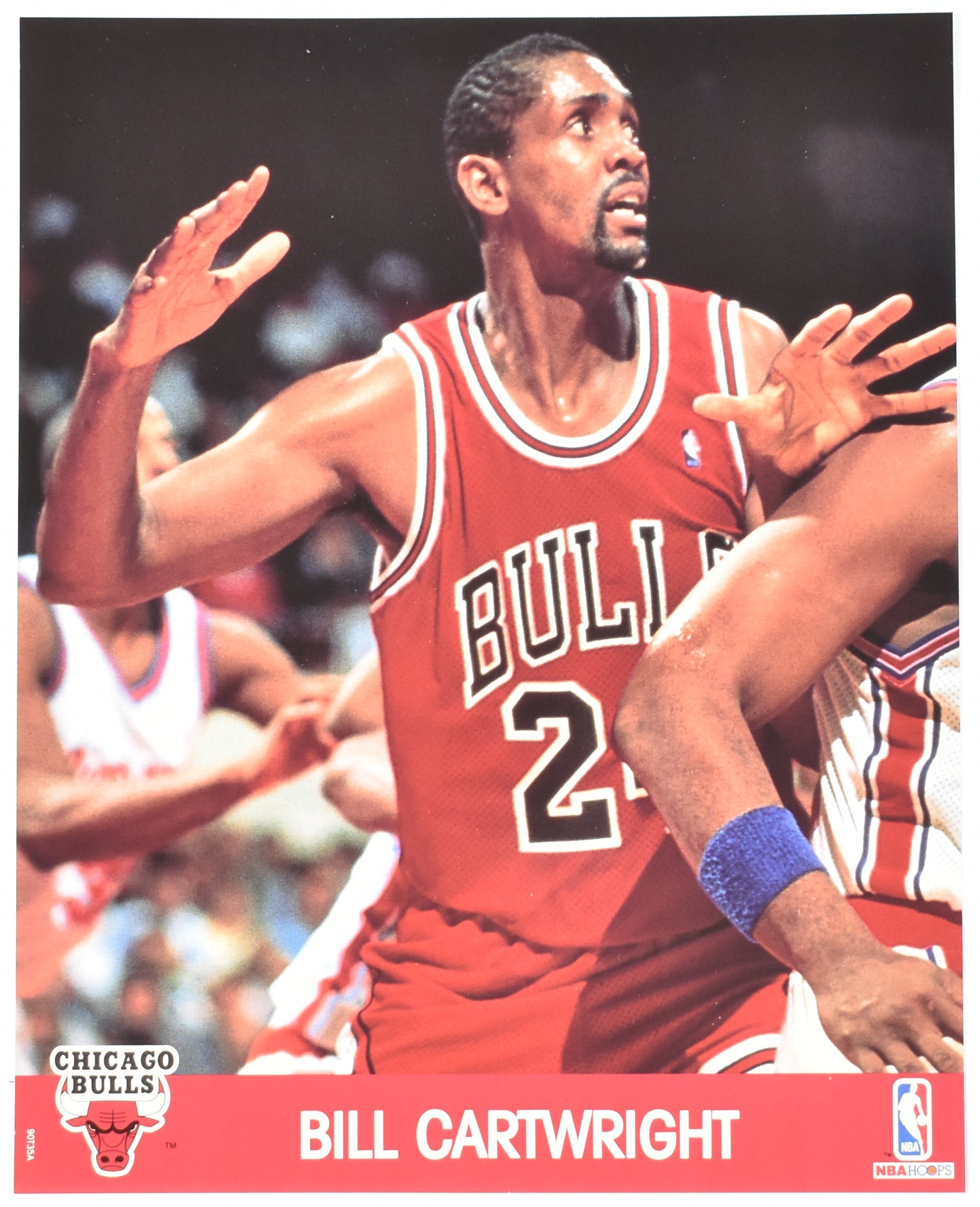 Bill Cartwright Chicago Bulls NBA Hoops 1990 Photo Print Used 8x10