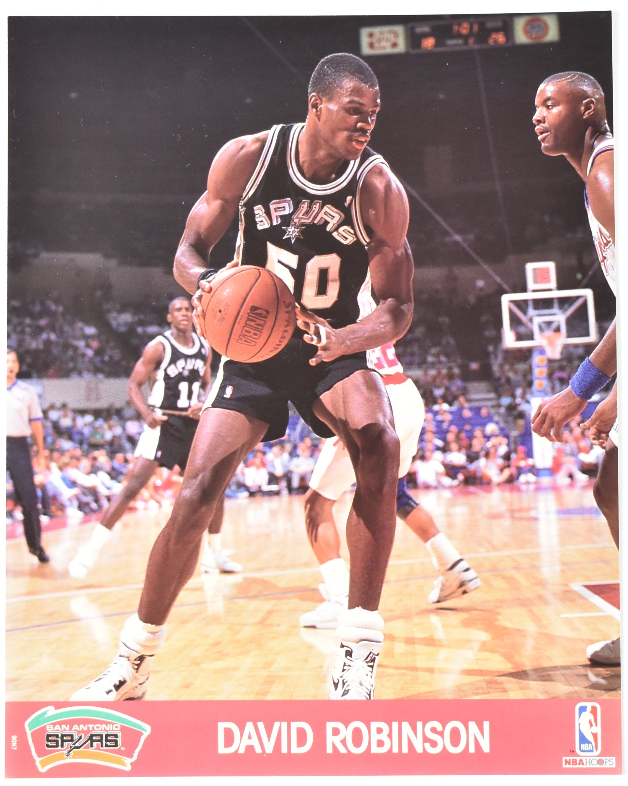 David Robinson San Antonio Spurs NBA Hoops Photo Print Used 8x10