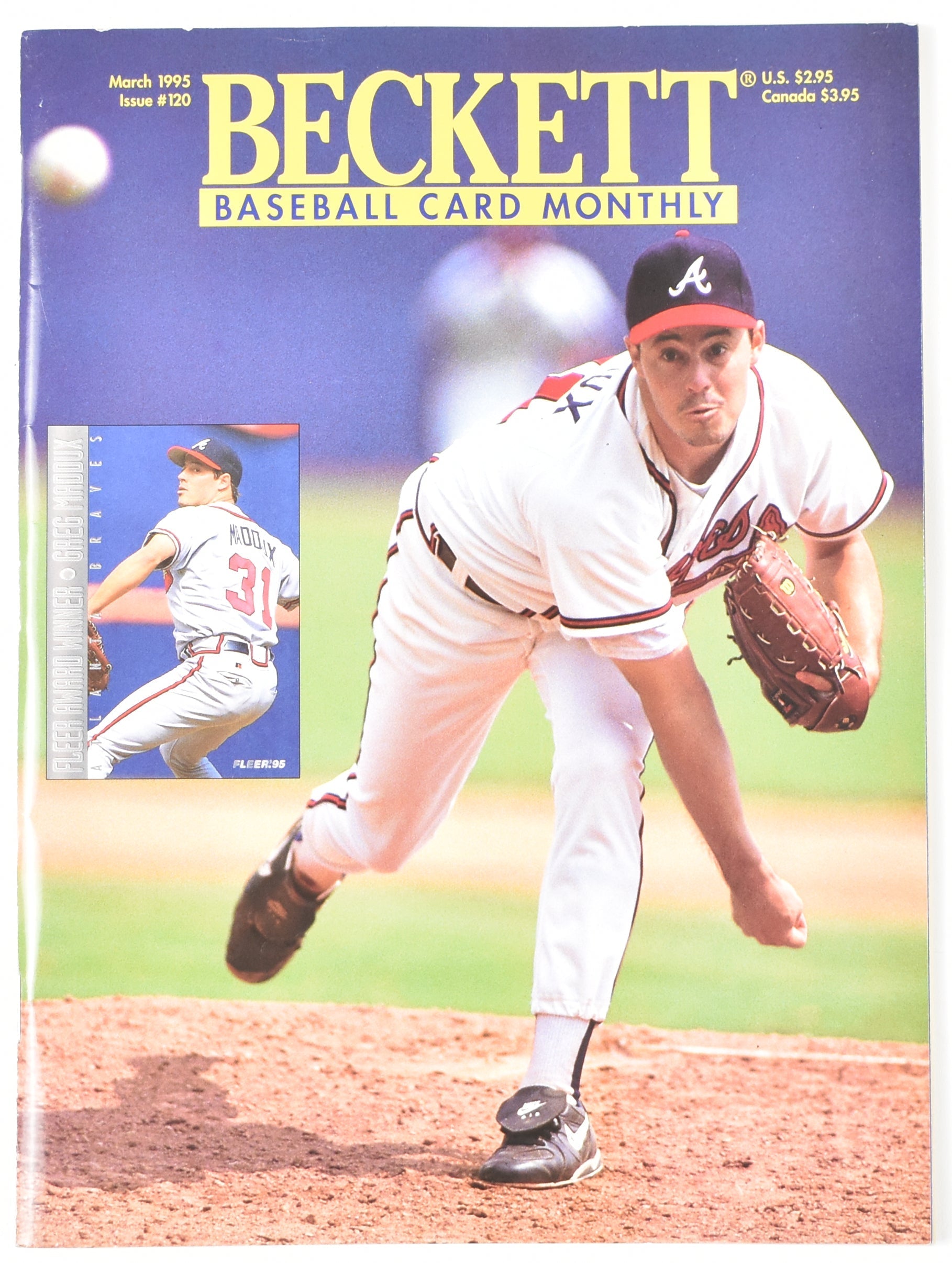 Beckett Baseball Card Monthly Issue 120 March 1995 Used Magazine