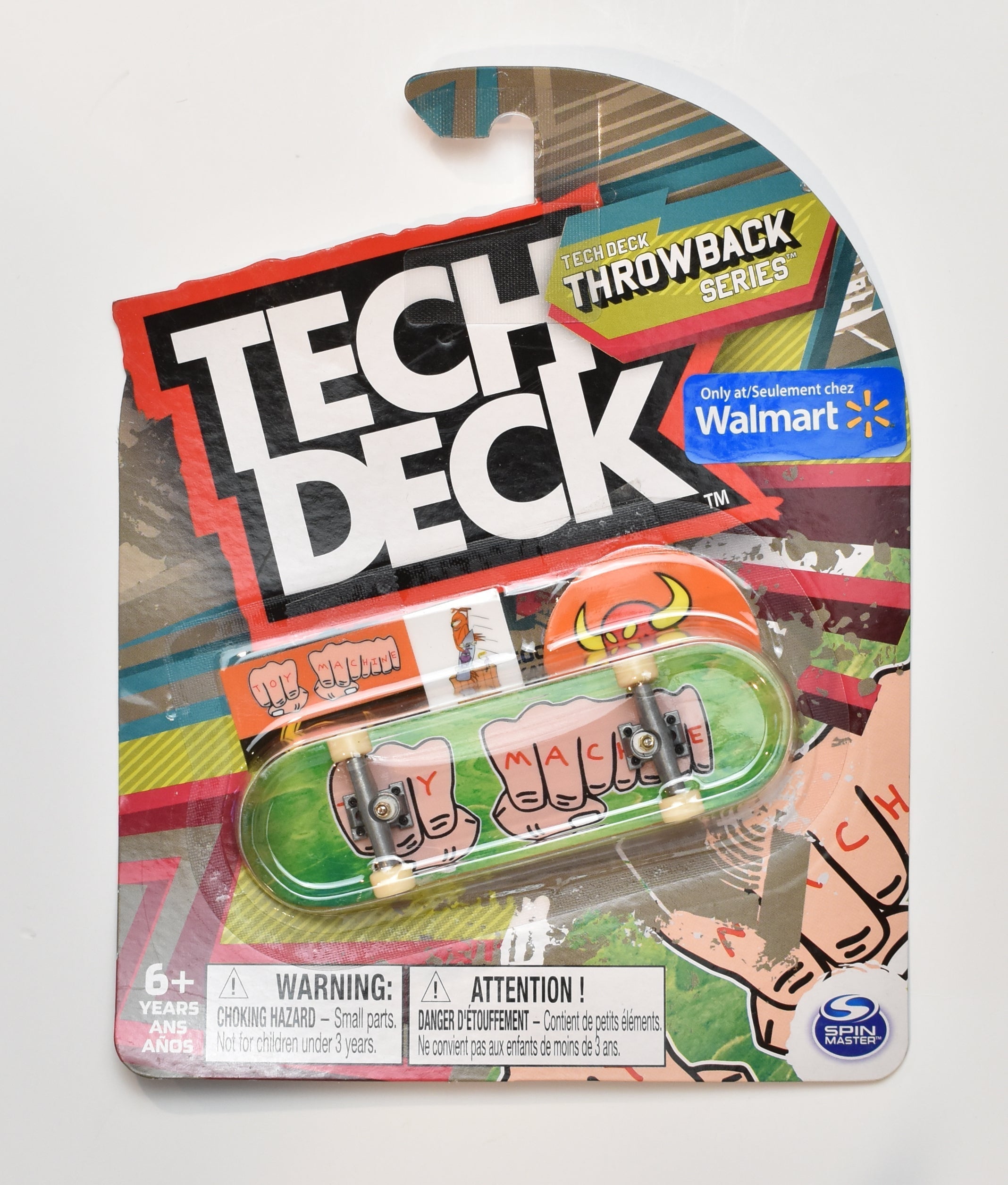 Tech Deck Walmart Throwback Series Spin Master Toy Machine Rare Knuckles 2022