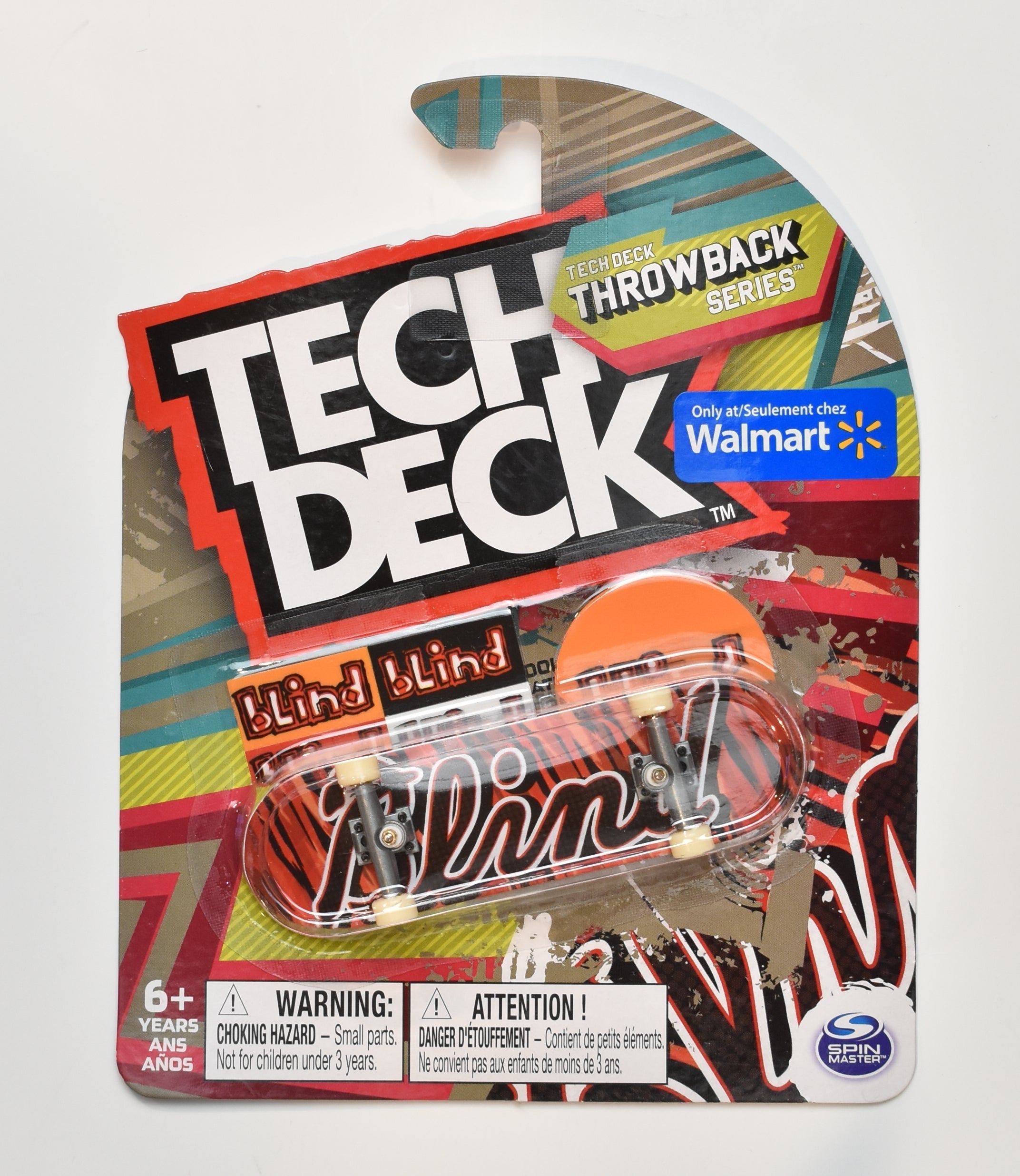 Tech Deck Walmart Throwback Series Spin Master Blind Red Common 2022