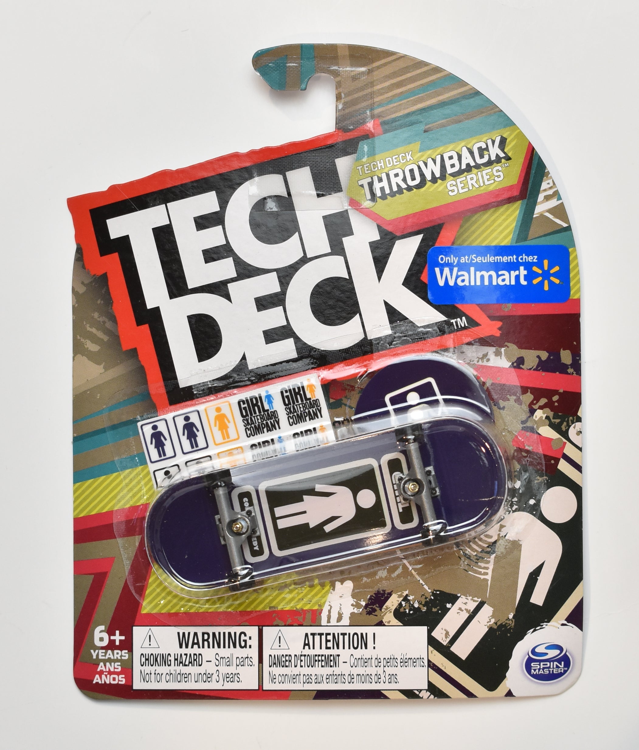 Tech Deck Walmart Throwback Series Spin Master Girl Purple Common 2022