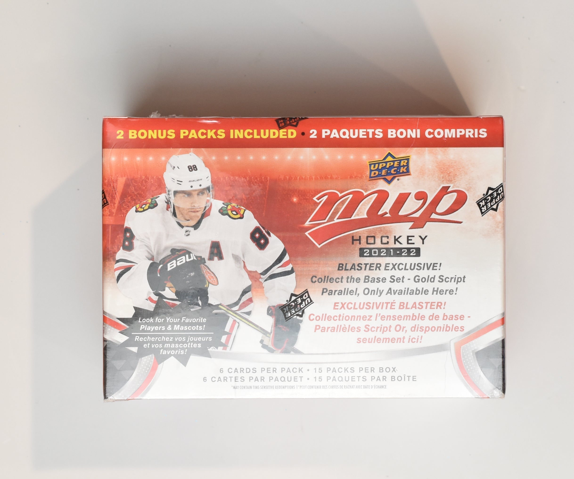 Hockey Upper Deck MVP 2021-22 Trading Cards NHL Sealed Box