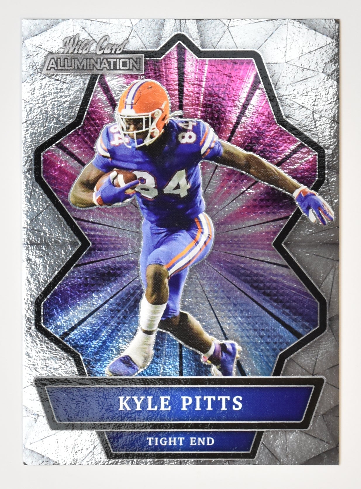Kyle Pitts Football Card Wild Card Allumination 2021 ABC-11