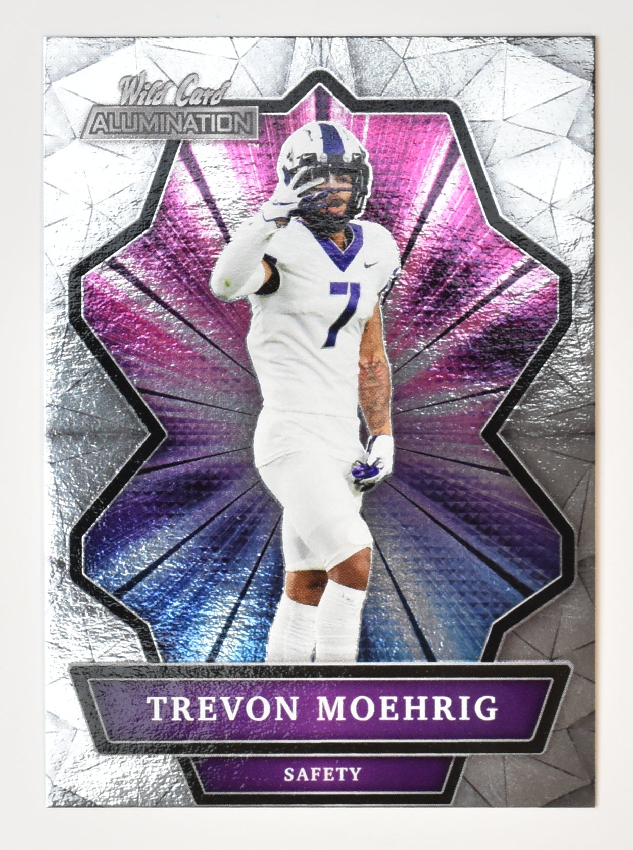 Trevon Moehrig Safety Football Card Wild Card Allumination 2021 ABC- 64