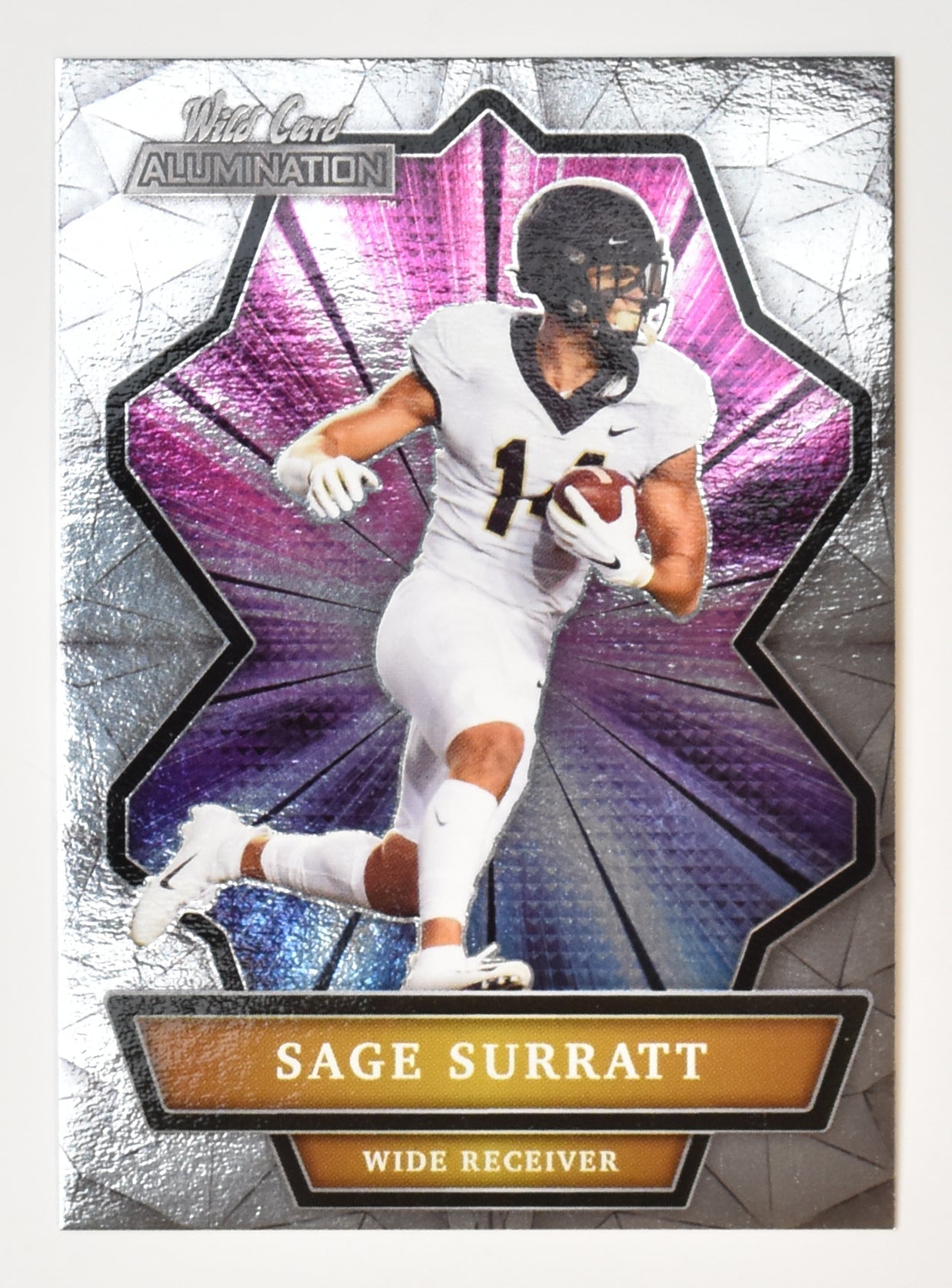 Sage Surratt Football Card Wild Card Allumination 2021 ABC- 56