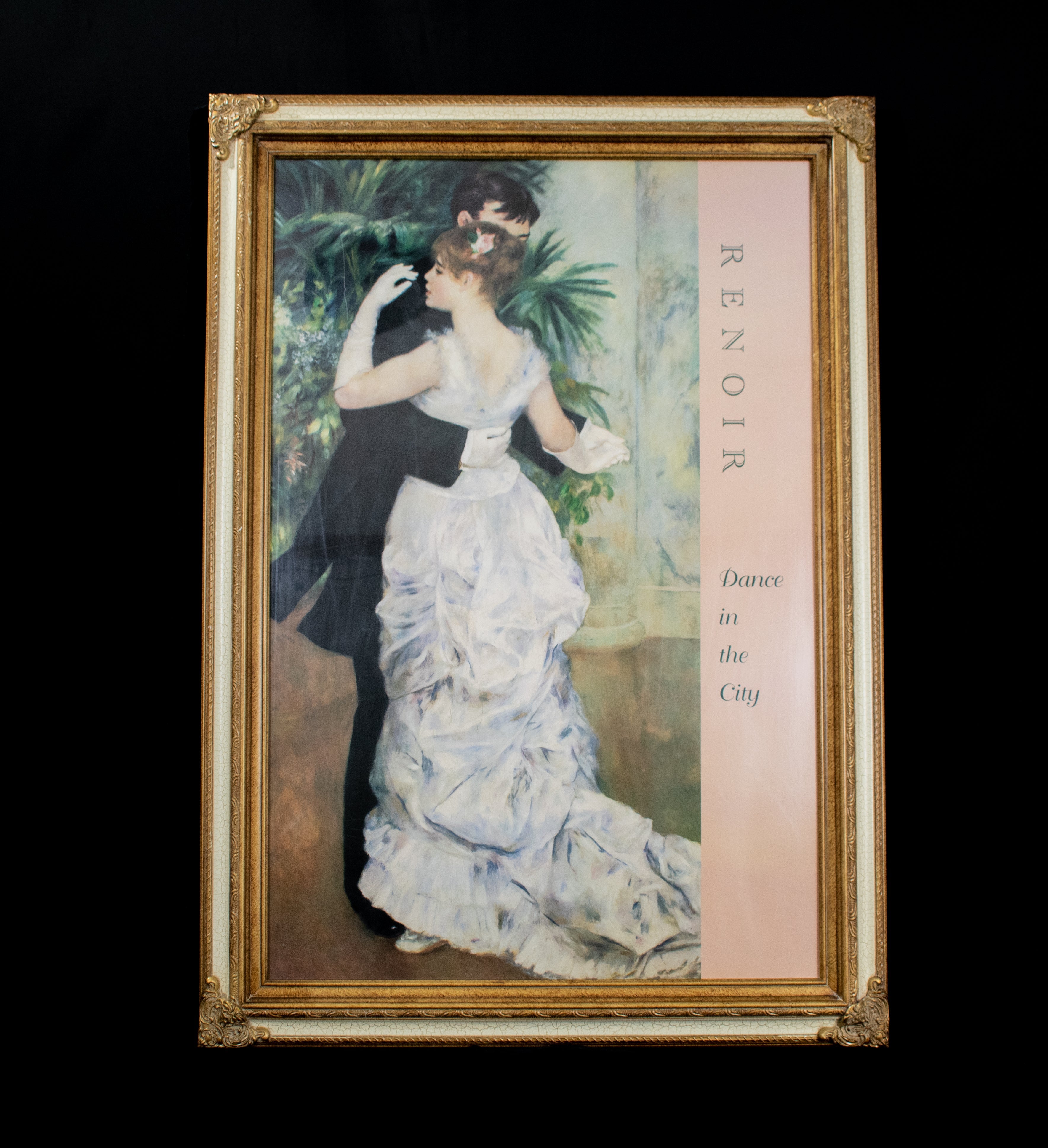 Dance In The City Poster Print Vintage Framed 42x30 Pierre A Renoir 1883