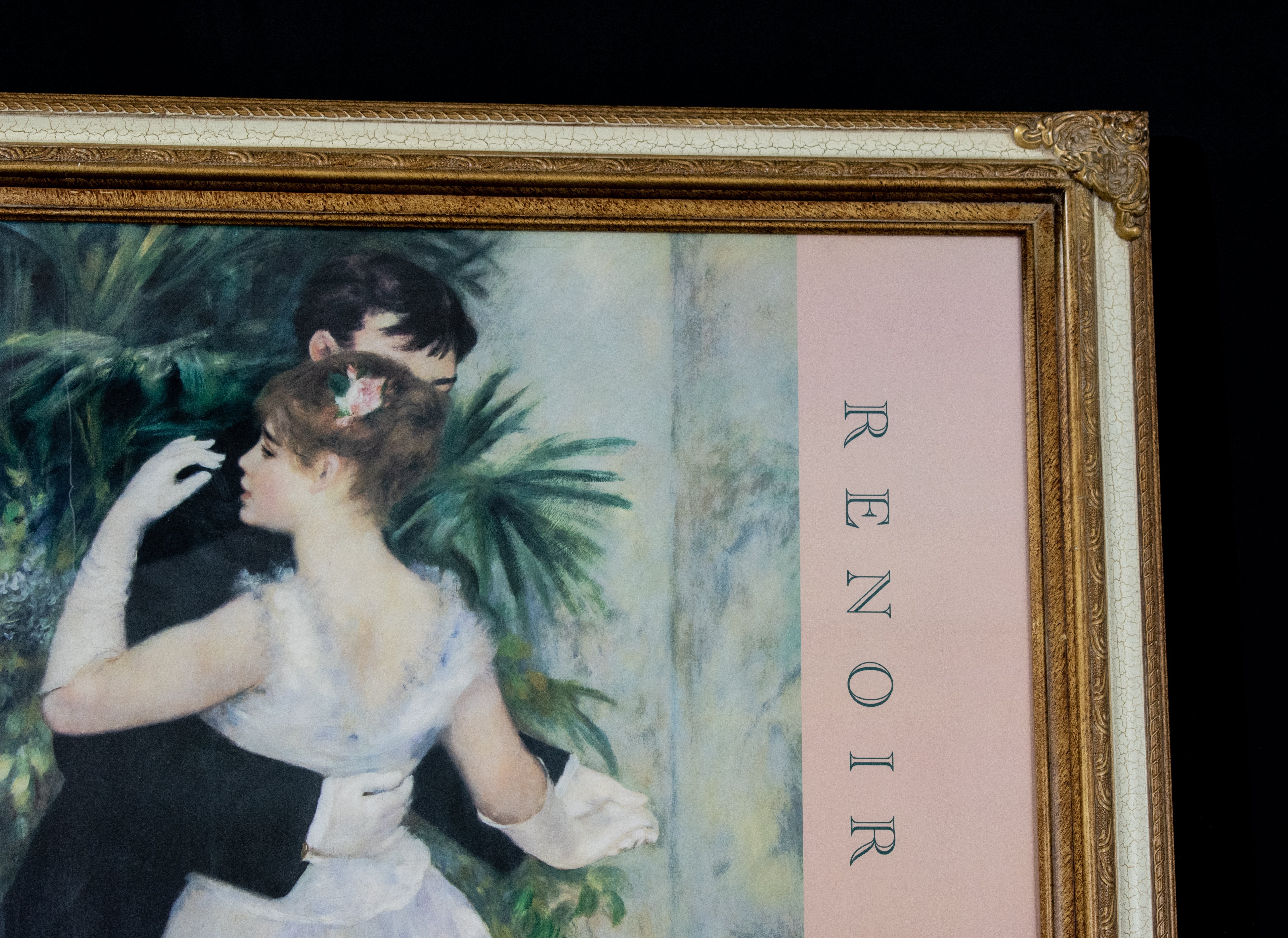 Dance In The City Poster Print Vintage Framed 42x30 Pierre A Renoir 1883