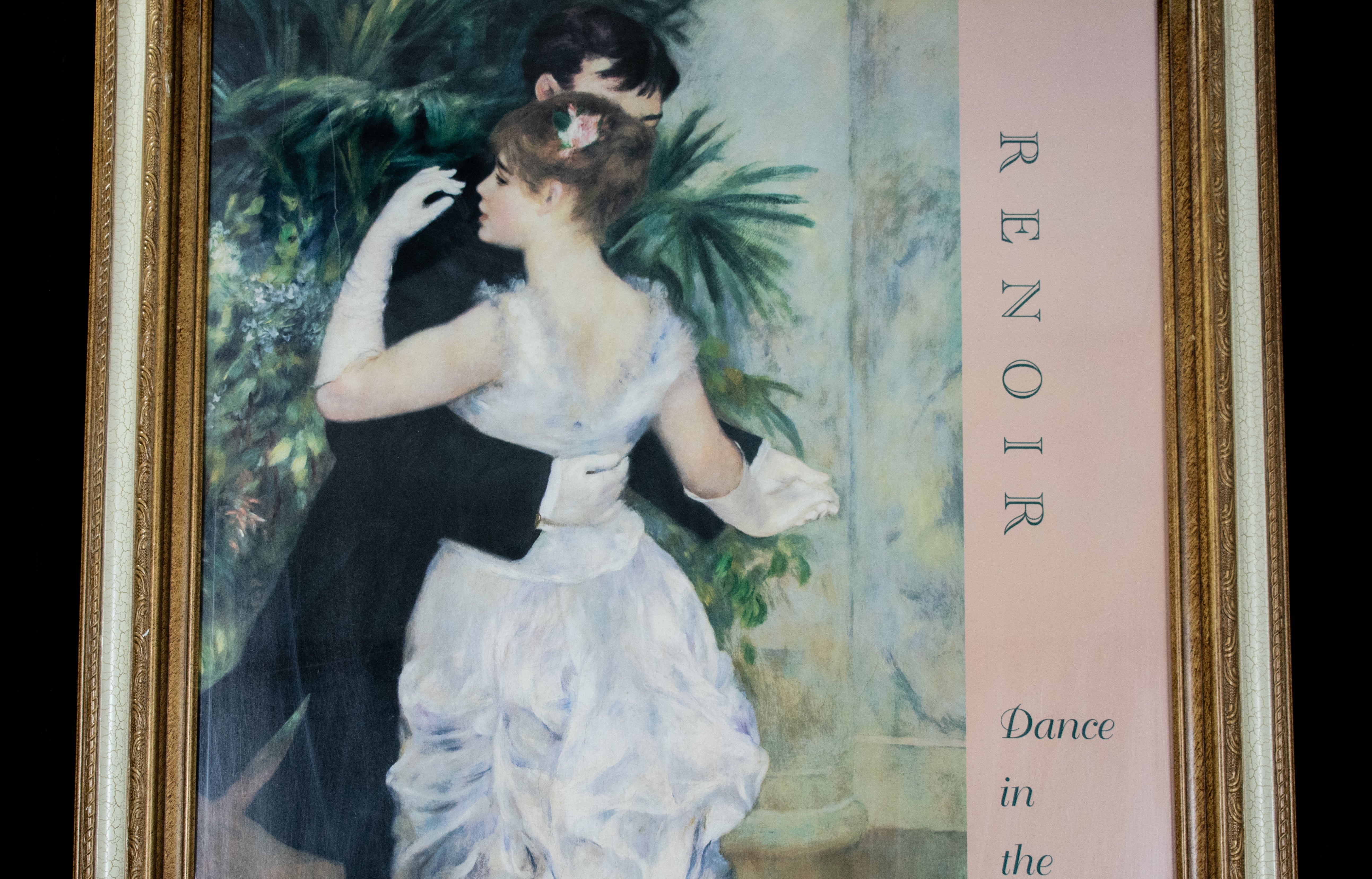 Dance In The City Poster Print Vintage Framed 42x30 Pierre A Renoir 1883
