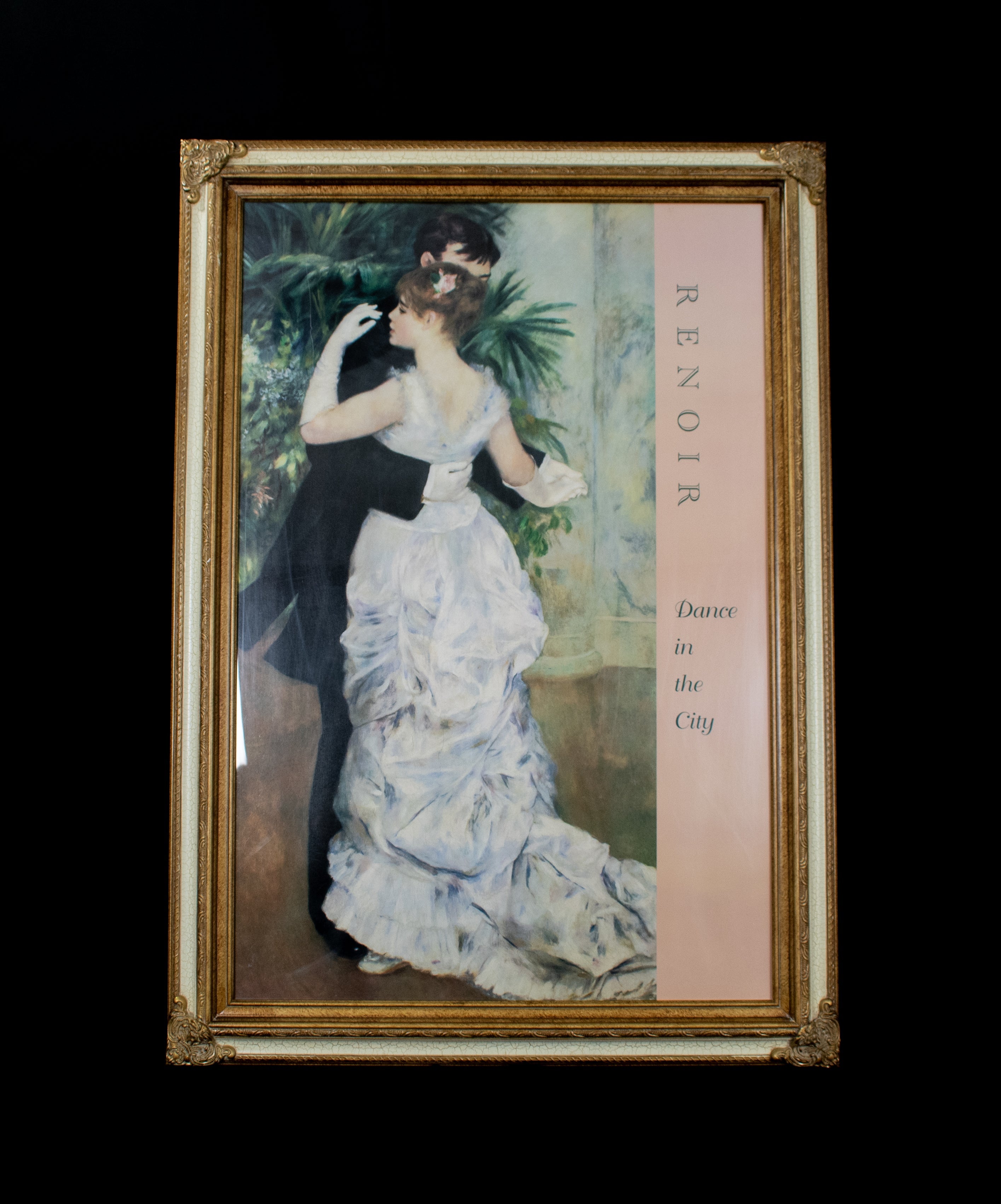 Dance In The City Poster Print Vintage Framed 42x30 Pierre A Renoir 1883