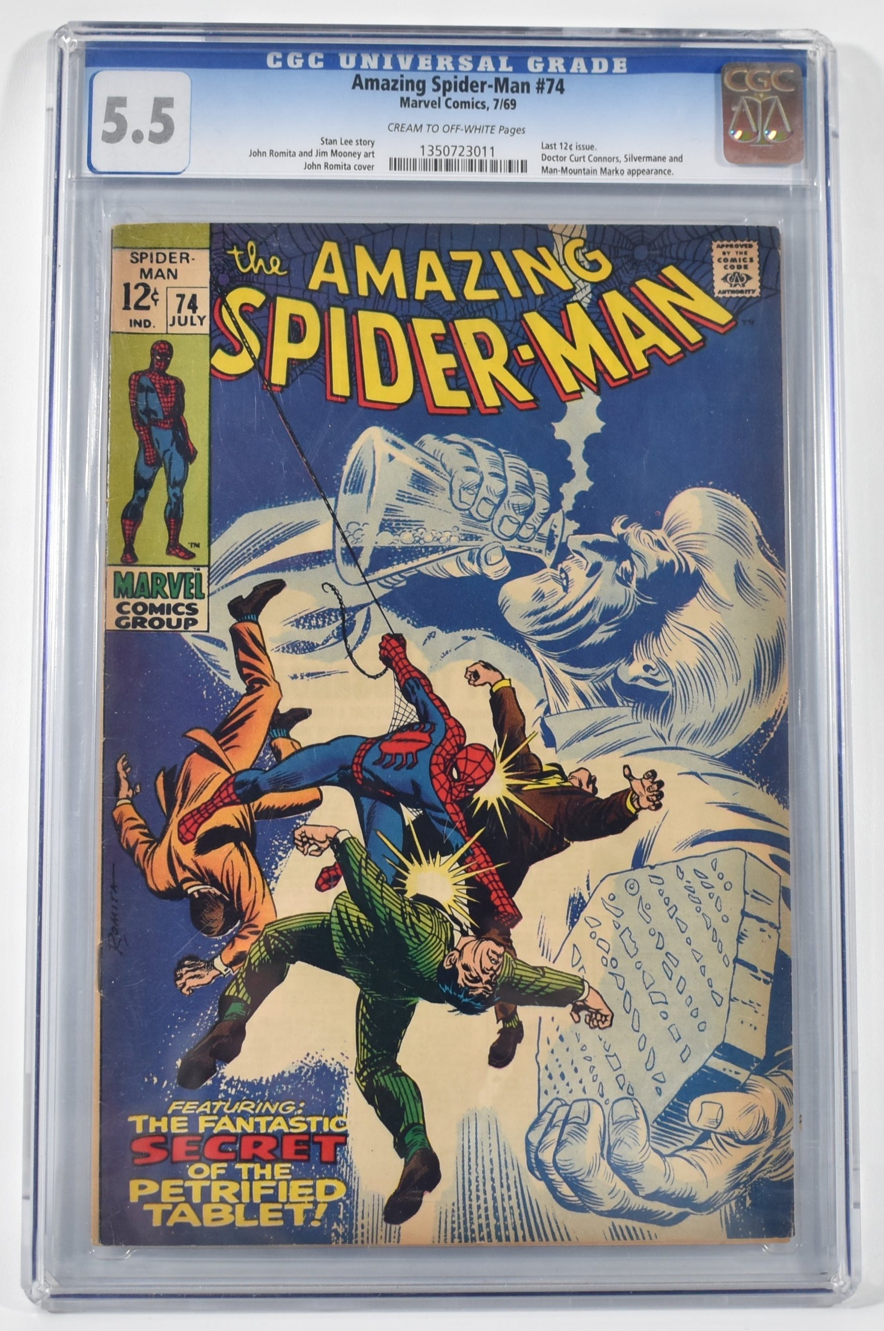 The Amazing Spider Man 74 Marvel Comics Graded 5.5 CGC