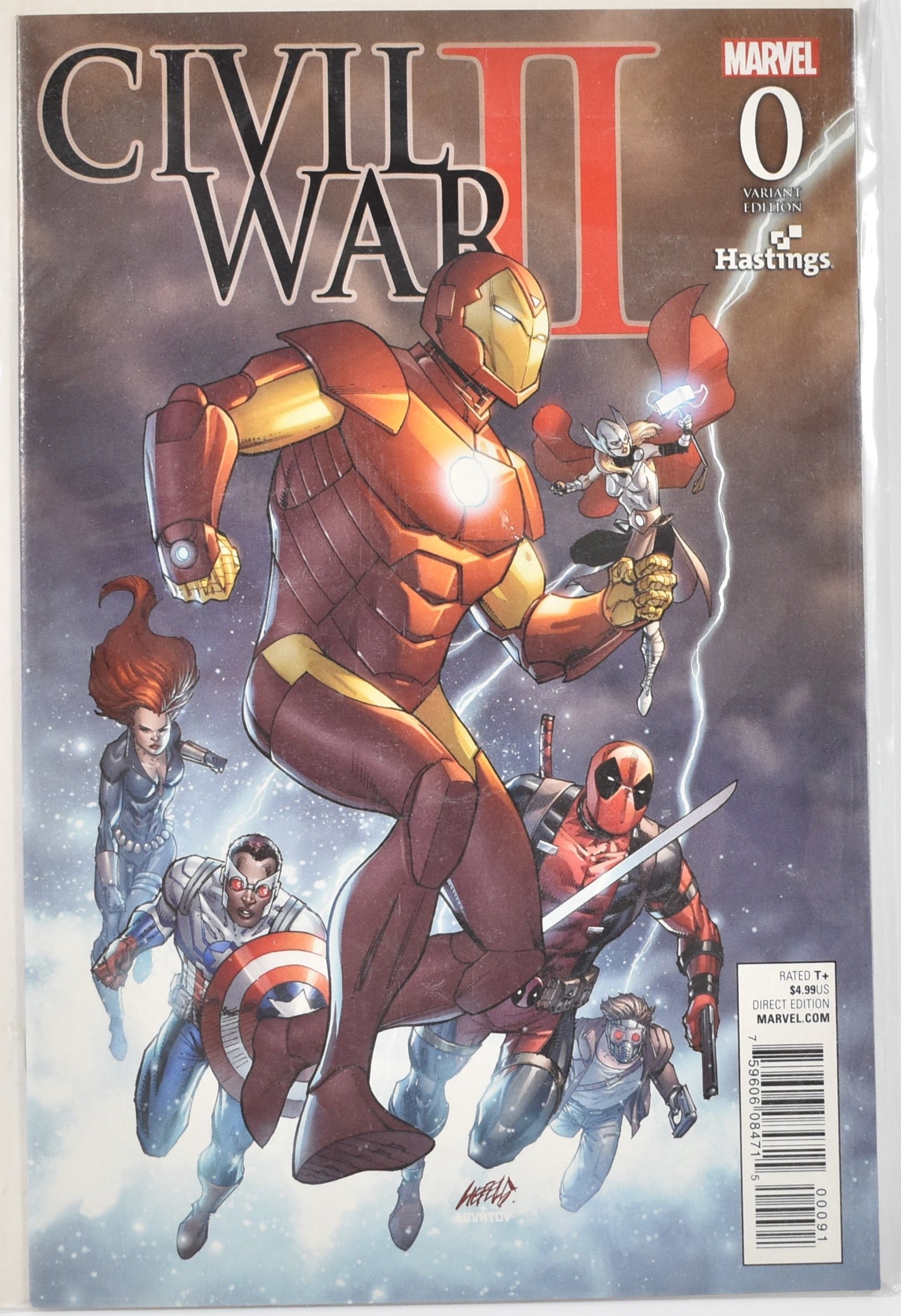 Civil War 2 Marvel Comics Comic Book Hastings Variant Edition 0