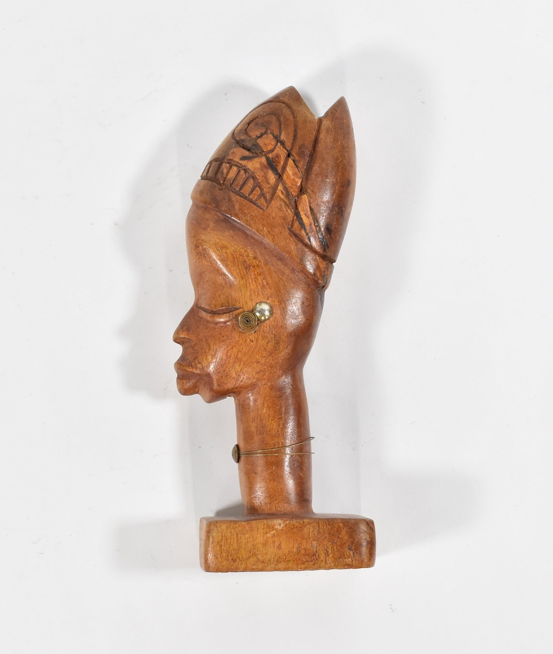 African Wood Carving Statue Used