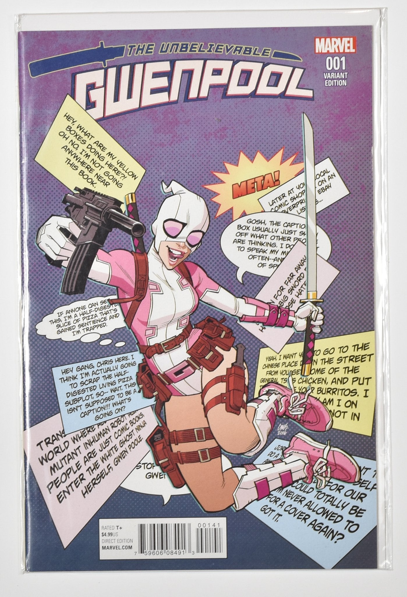 Gwen Pool 001 Variant Edition Marvel Comic Books