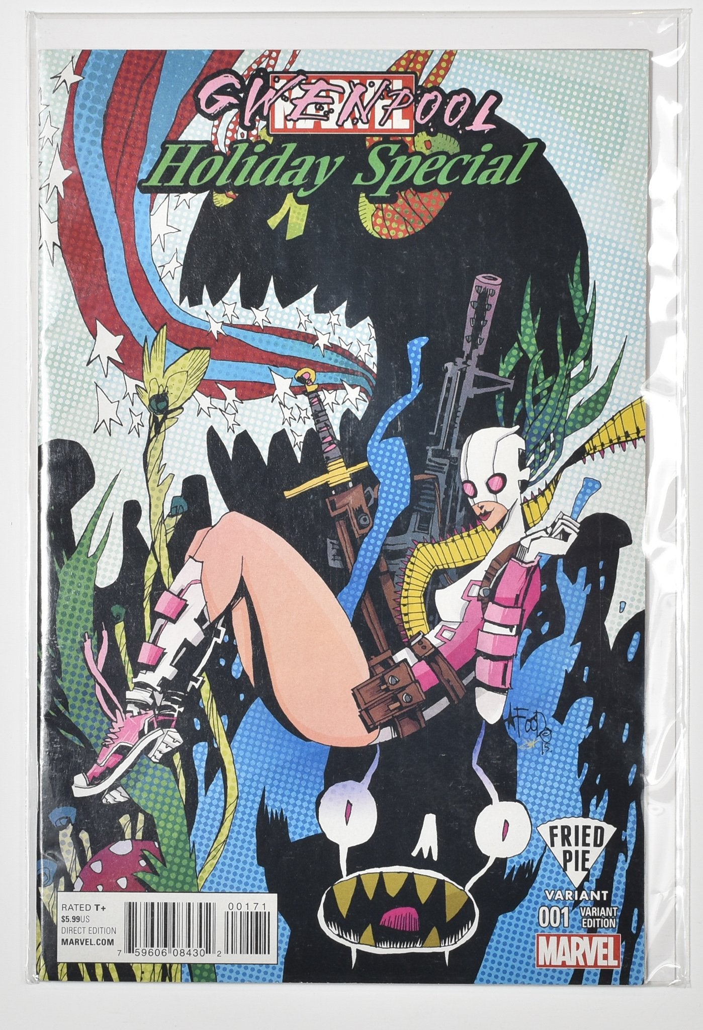 Gwen Pool Holiday Special Fried Pie 001 Marvel Comics Variant Art