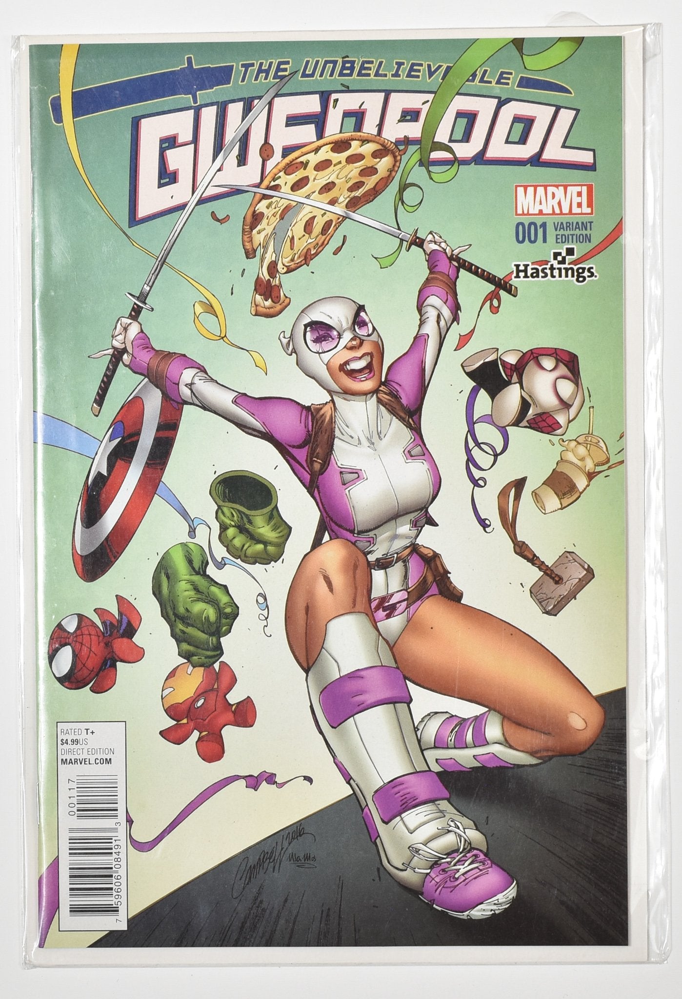 Gwen Pool Comic book 001 Variant Edition Hastings Exclusive