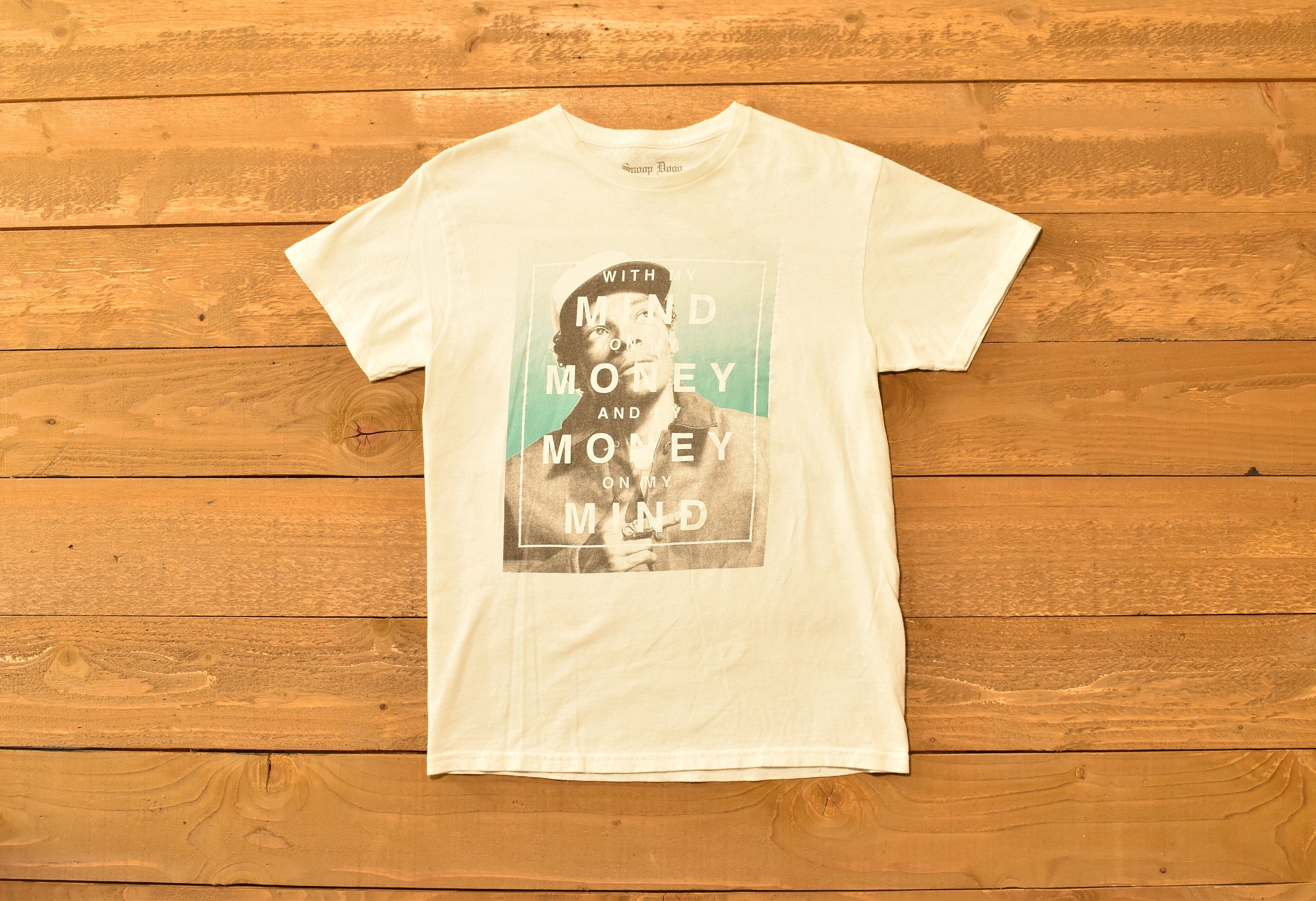 Snoop Dog White T Shirt Money on my mind Medium tee