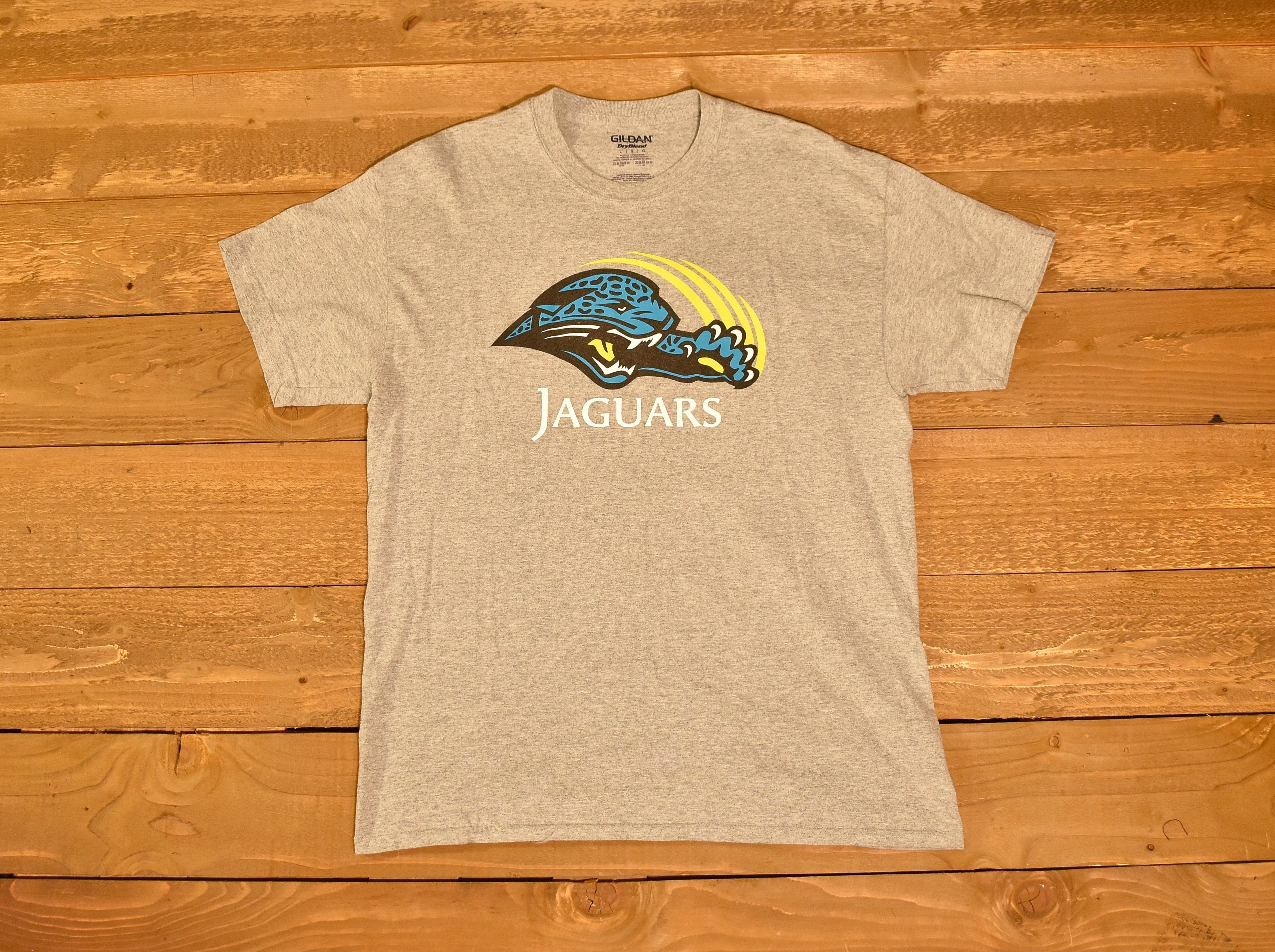 Jaguars Mens t shirt Large grey NFL Dry Blend Tee used