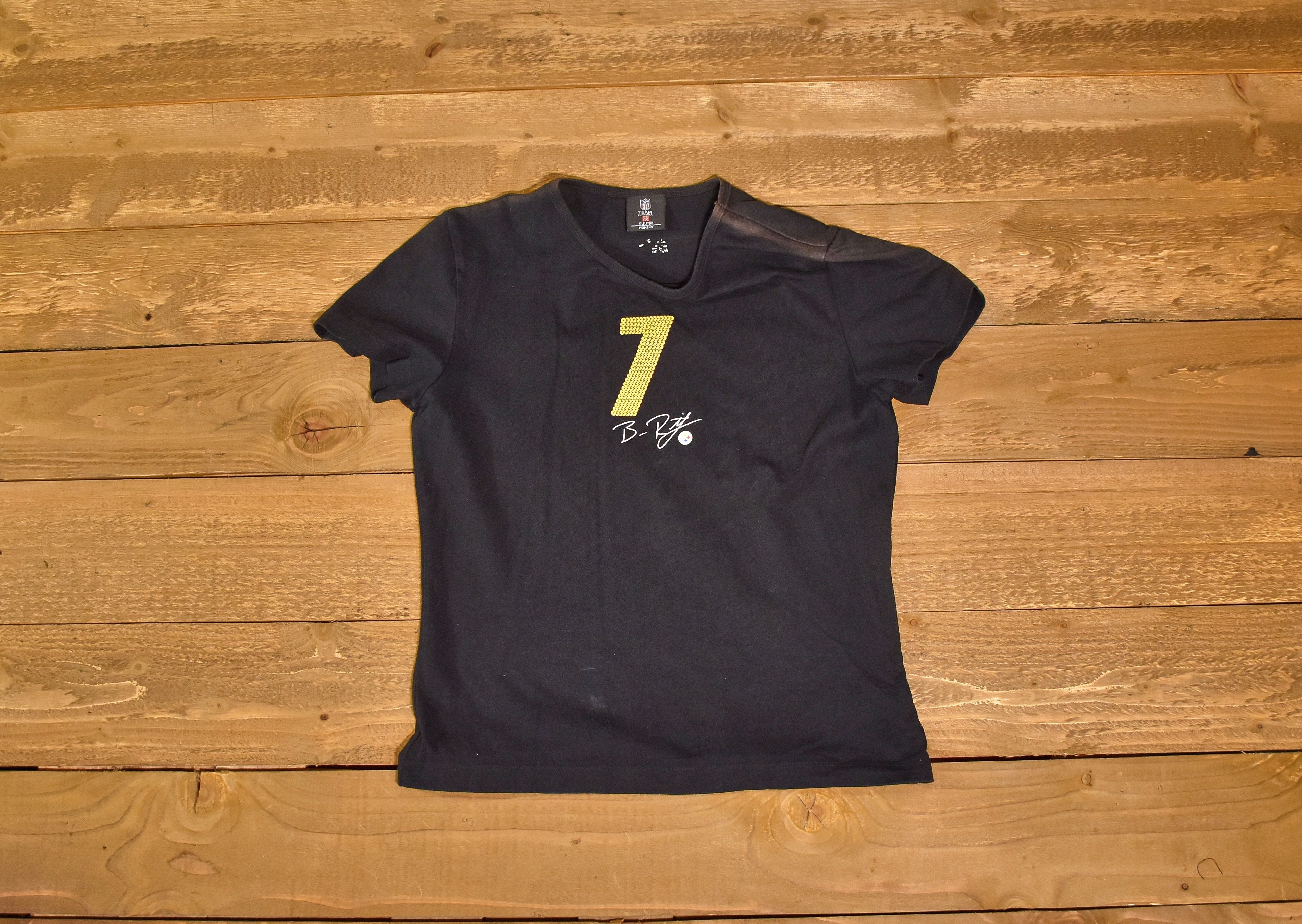 Steelers Big Ben Woman’s top Size large used Team Apparel NFL Player branded
