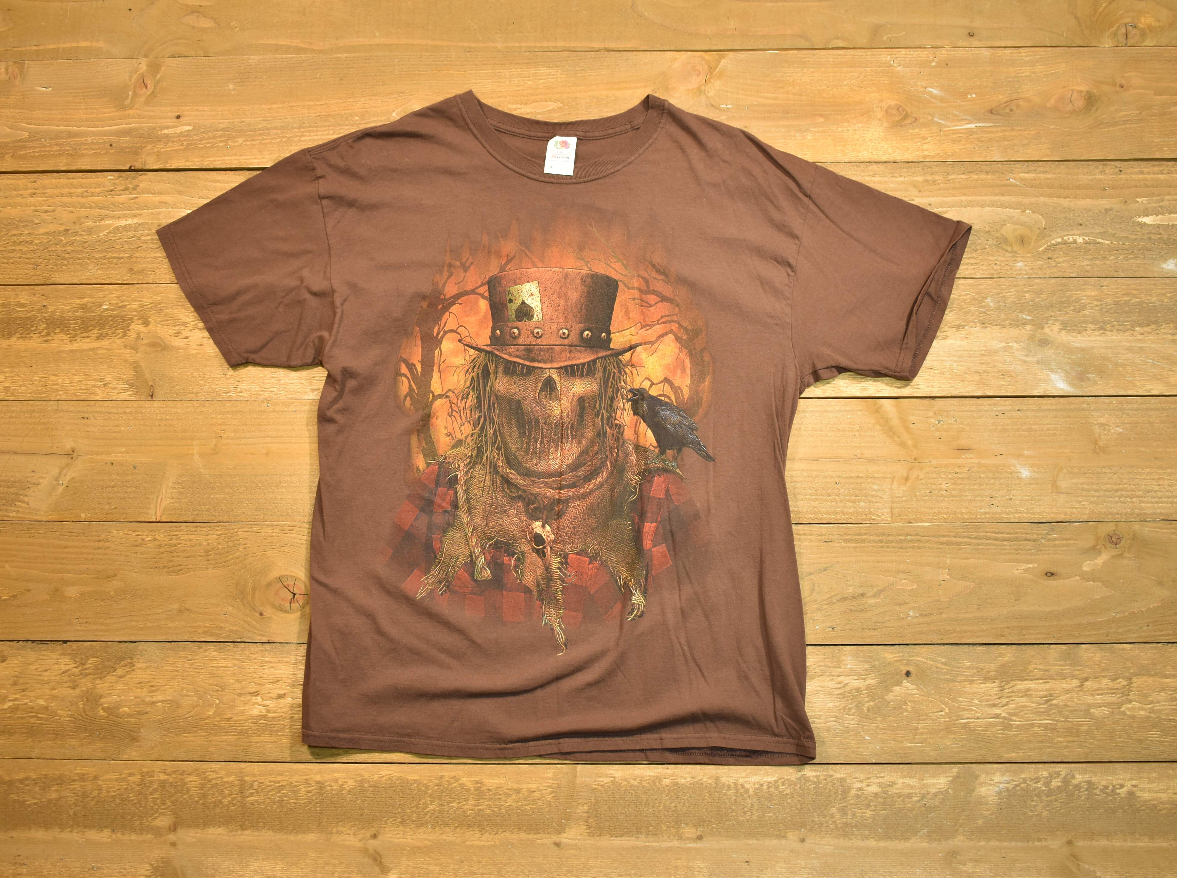 Men’s X-large brown Halloween T-shirt used horror