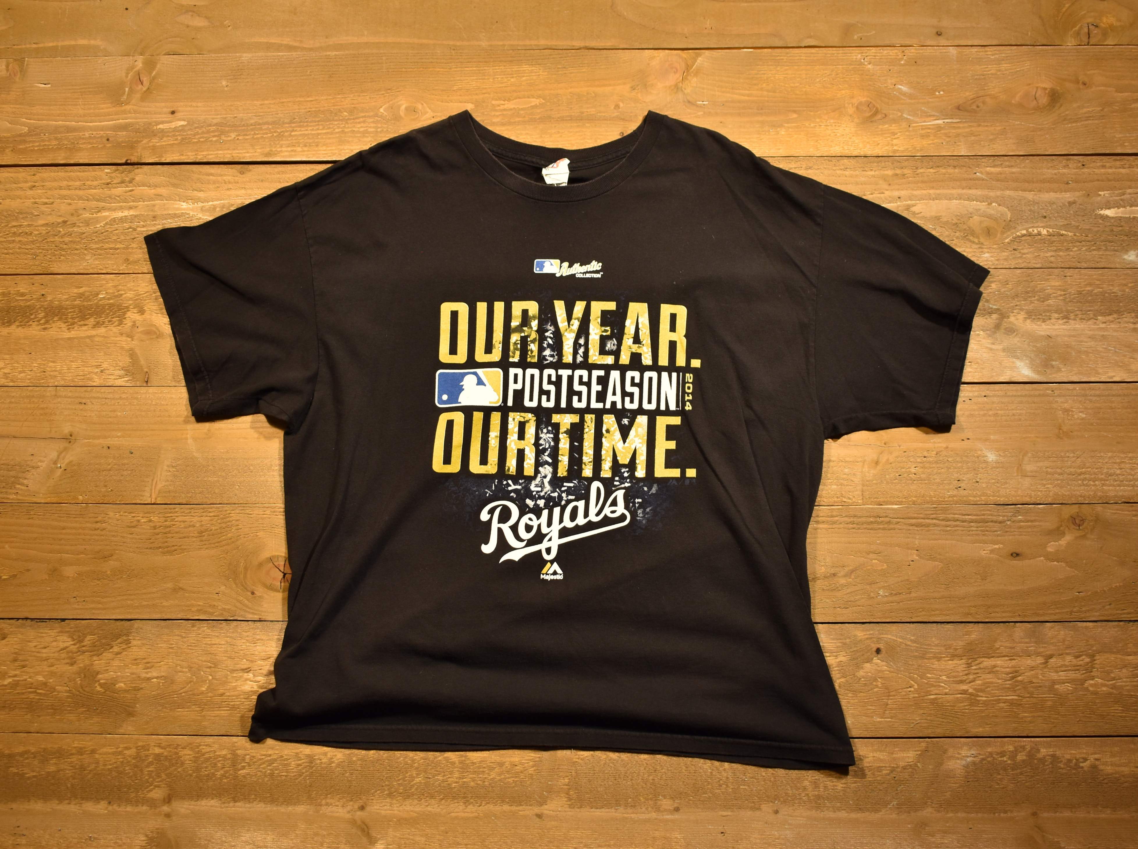 Royals MLB baseball team T-shirt authentic collection 20142 XL used