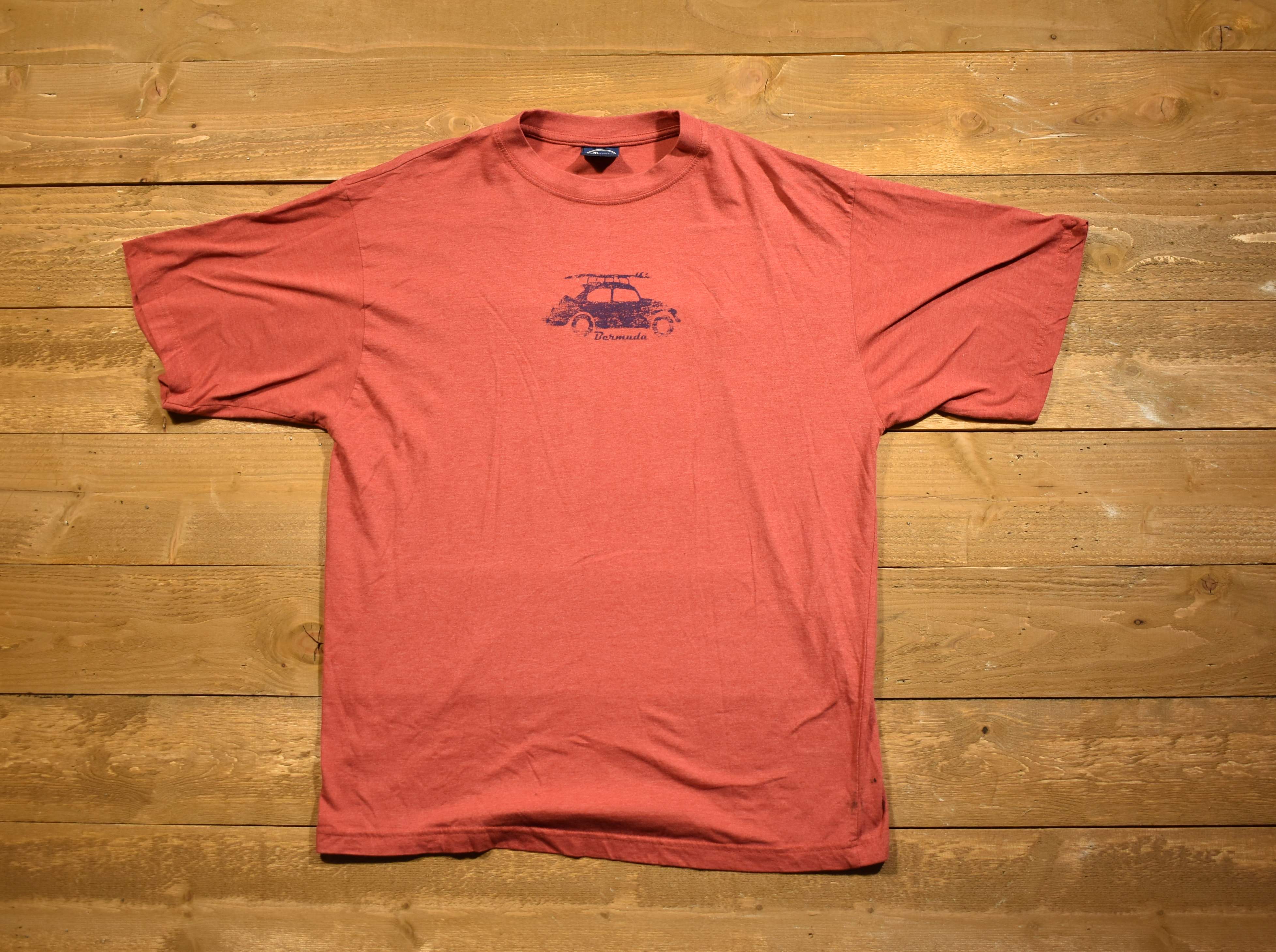 Davison of Bermuda XXL men's T-shirt red Volkswagen bug used