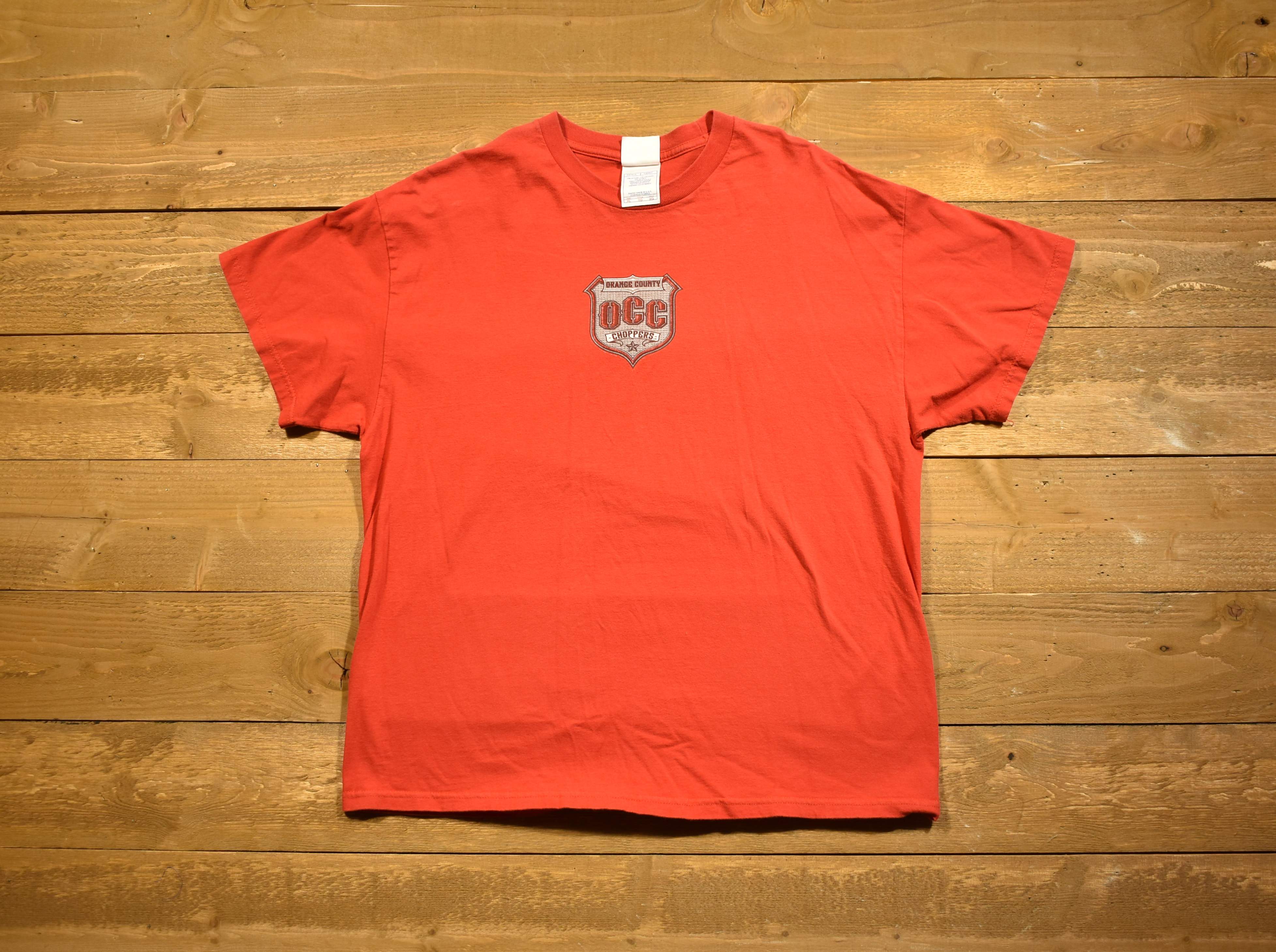 Orange county choppers motorcycle T-shirt men's red XL Used New York City