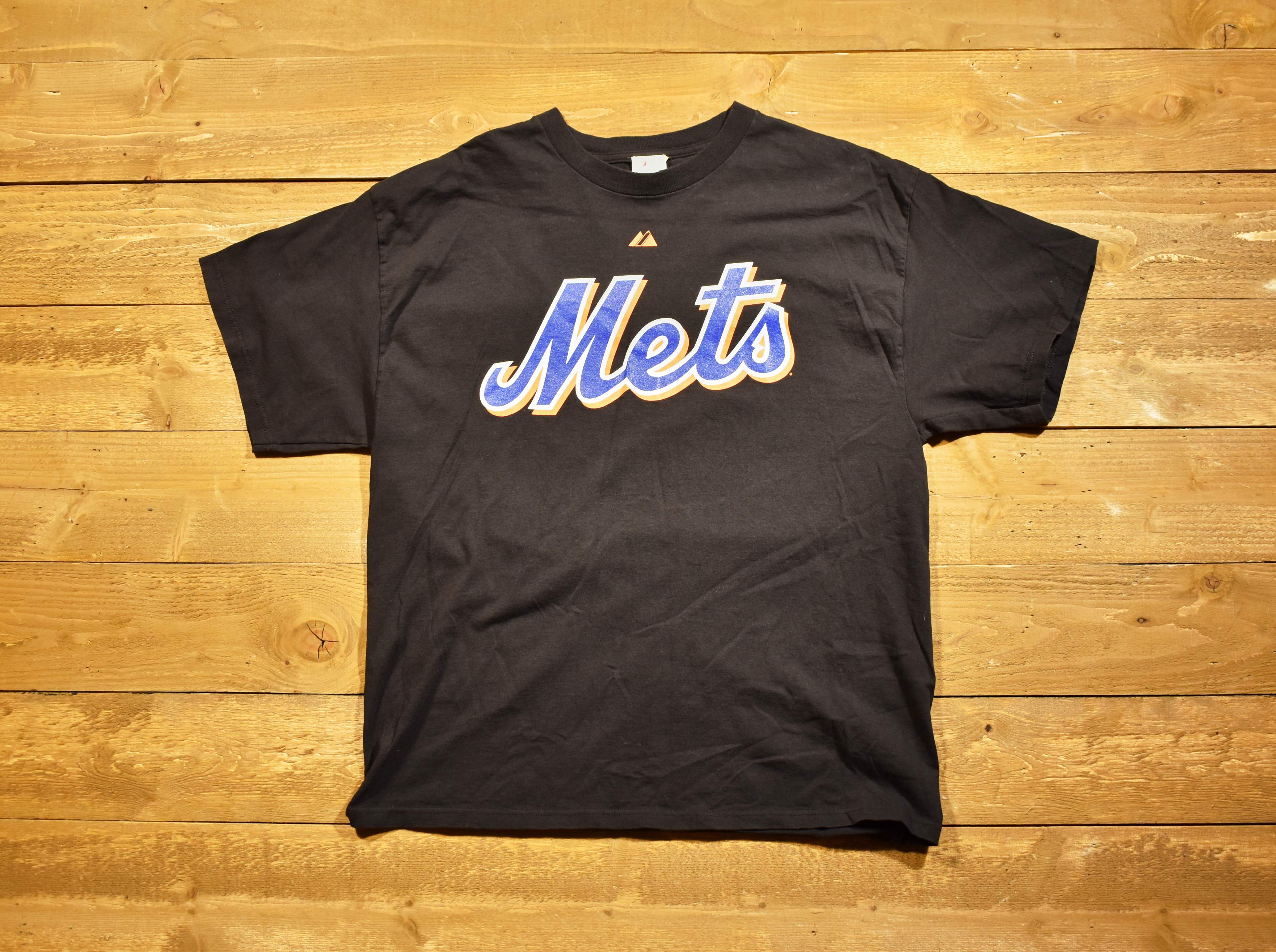 New York Mets majestic XL men's T-shirt MLB baseball Maine 33 used